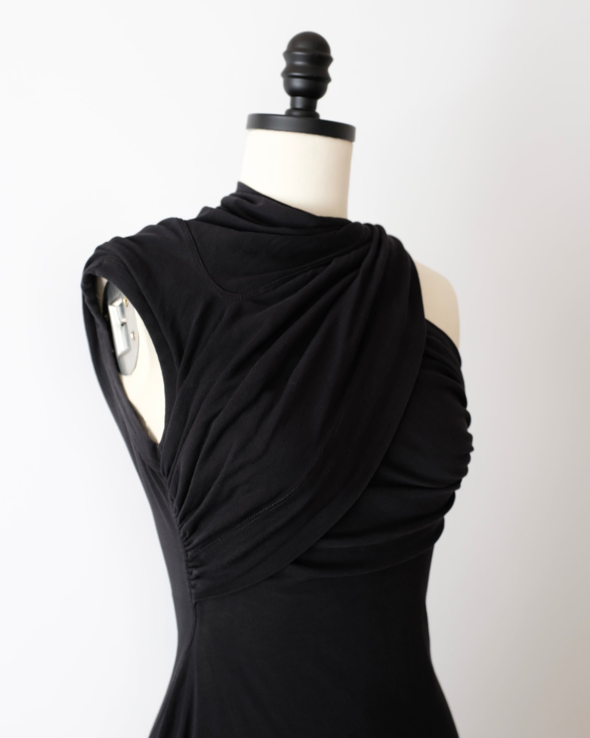 Rick Owens Draped Jersey Mini Dress (S)
