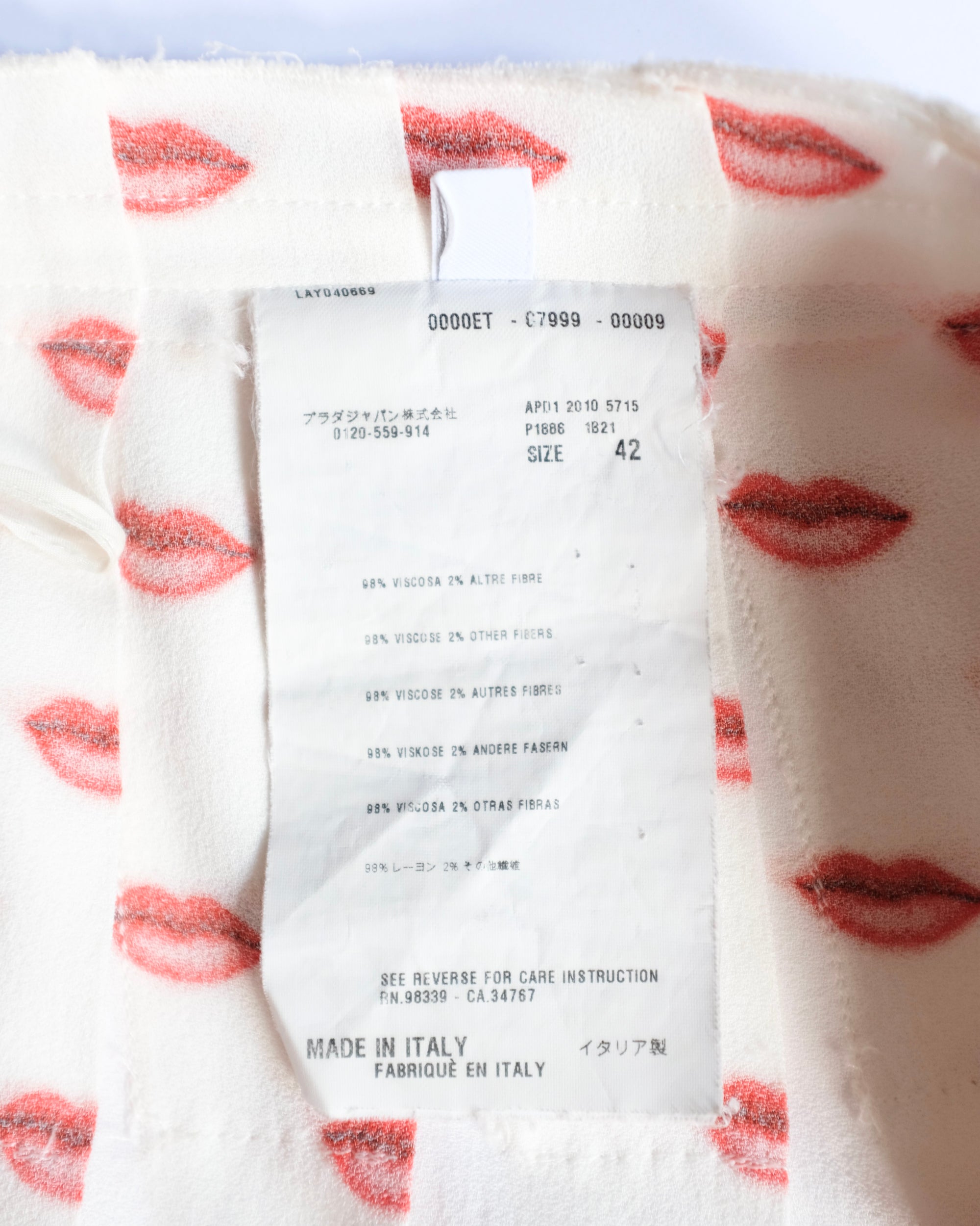 Prada SS2000 Lips Skirt (S)