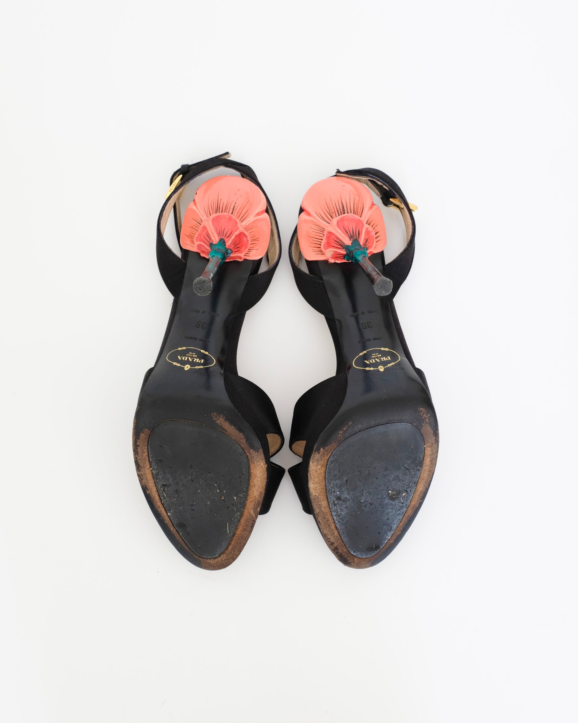 Prada SS2008 Flower Stem Sandals (39)