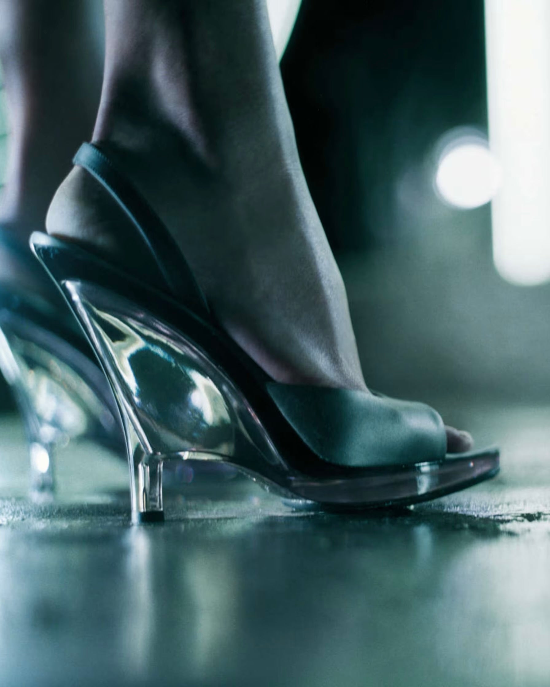 Prada SS1998 Lucite Wedges (36.5)