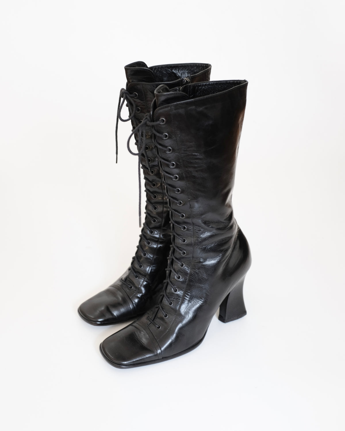 Prada FW2001 Black Victorian Boots (37.5)