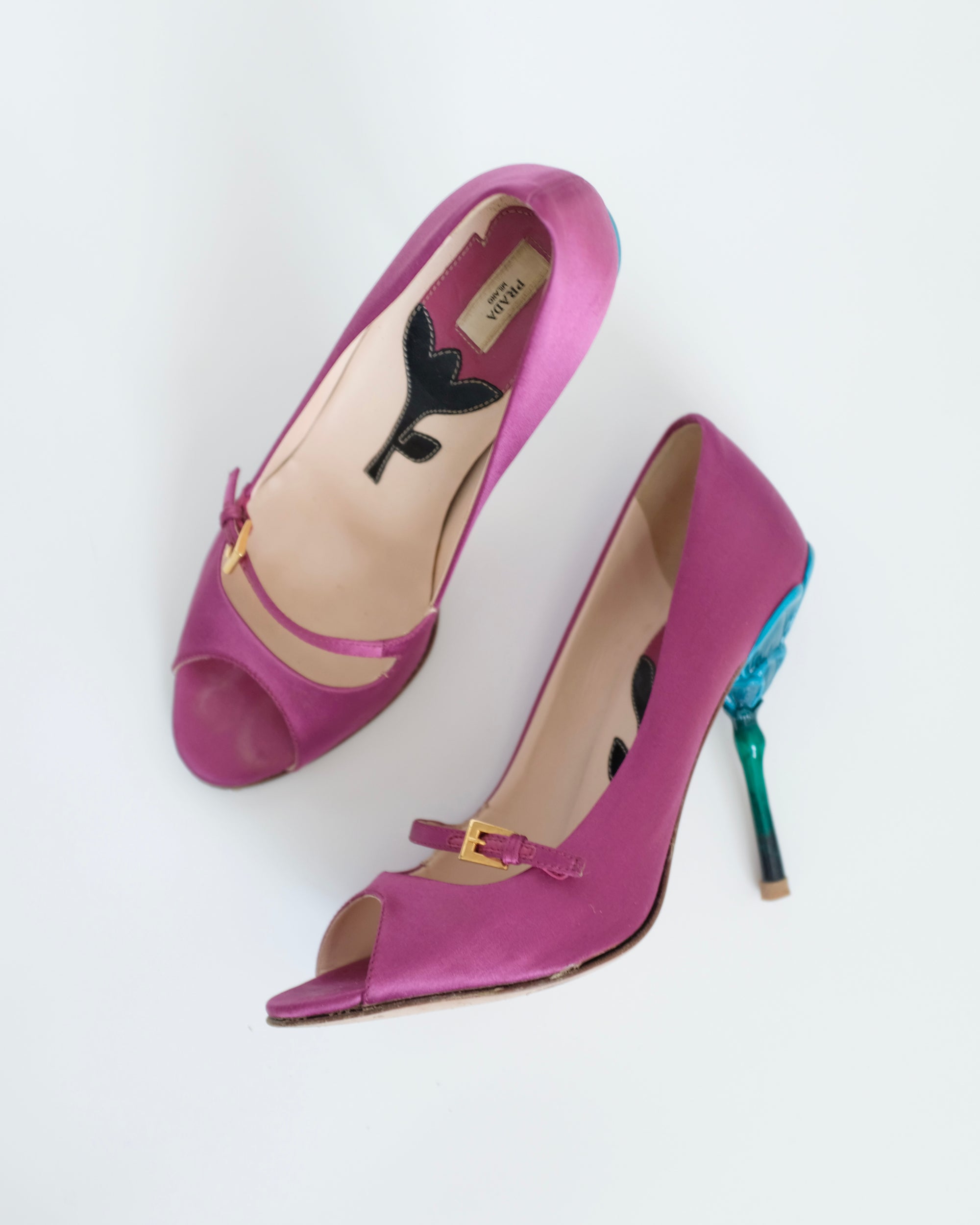 Prada SS2008 Flower Stem Peep Toe Heels (37)