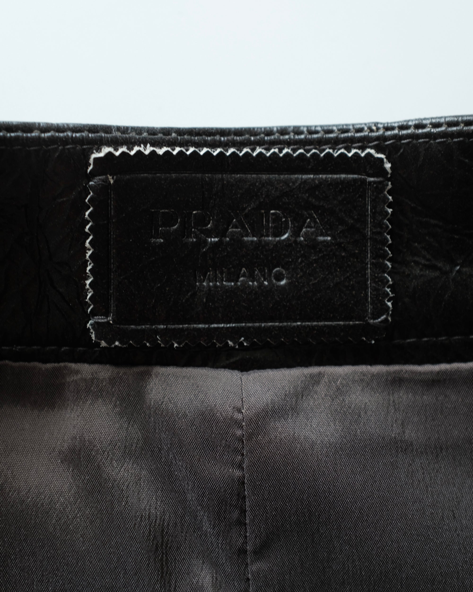 Prada FW2019 Leather Rose Midi Skirt (XS)