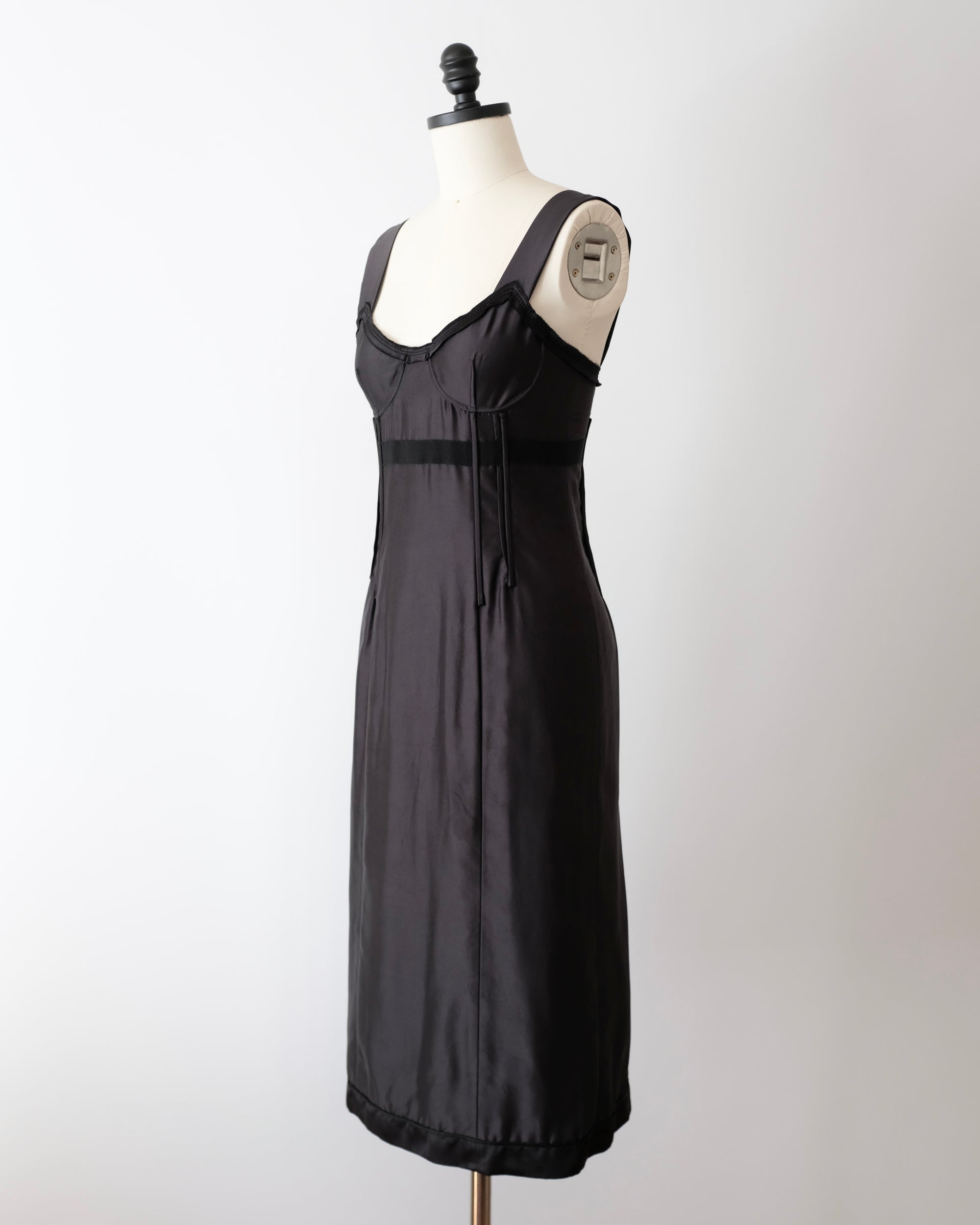 Prada Black Silk Corset Dress (XS)