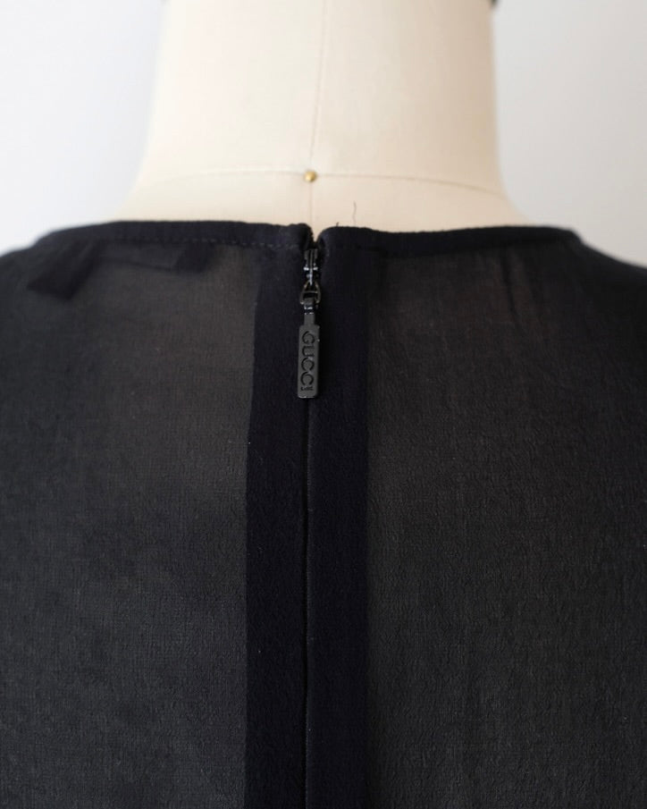 Gucci Pre-Fall 2011 Sheer Mini Dress (XS)