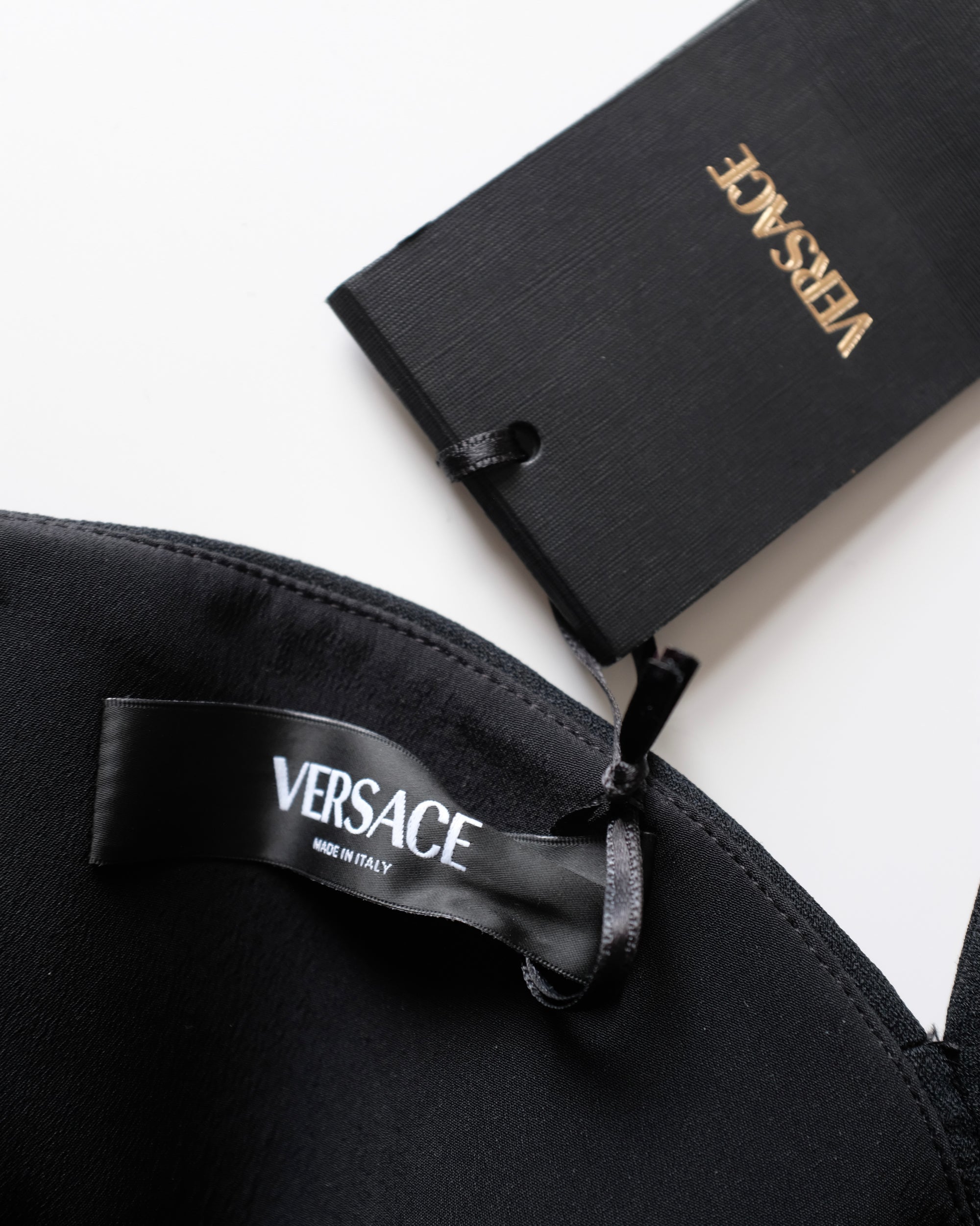 Versace FW2023 Curved Neckline Column Dress (XS)
