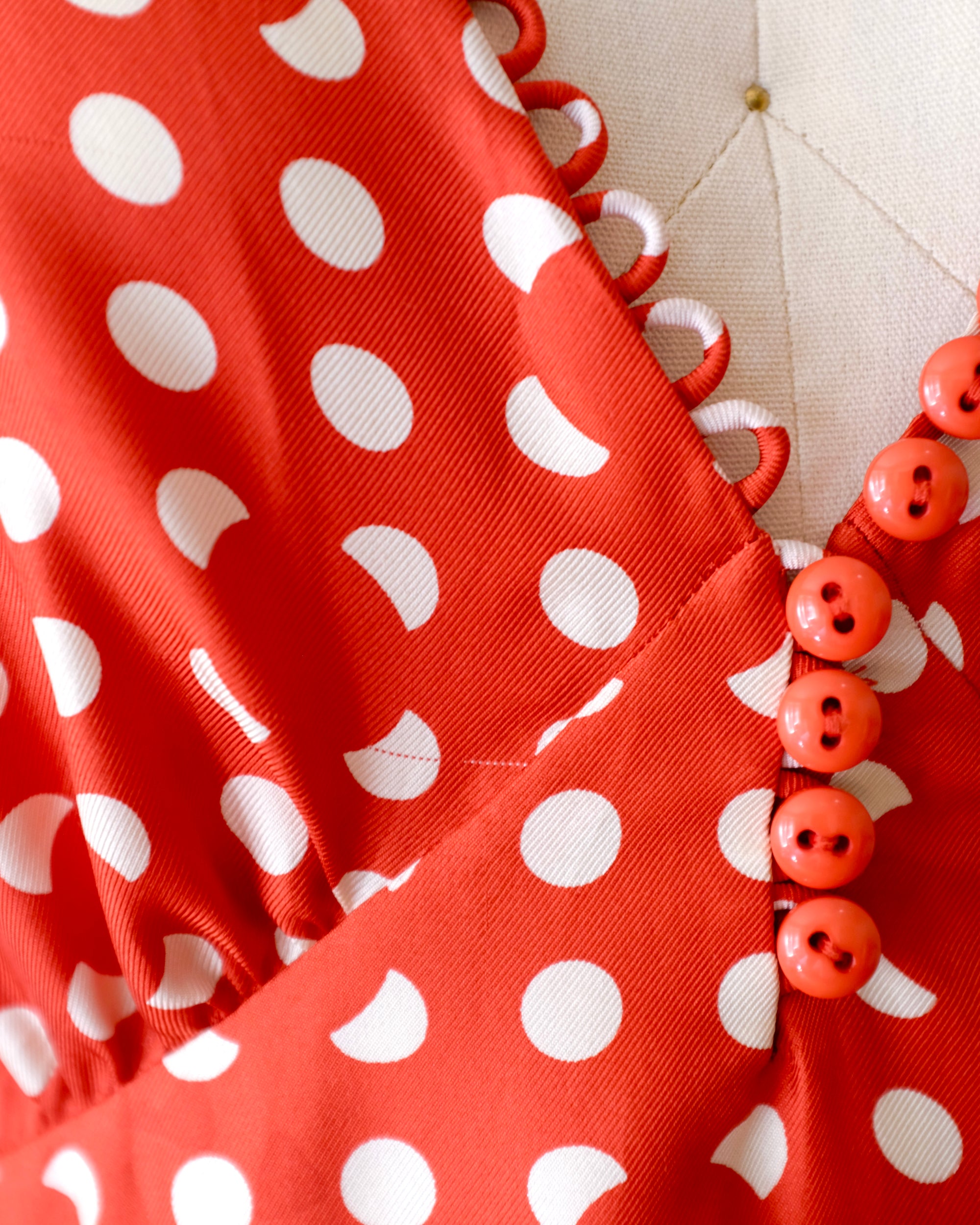 Marc Jacobs SS2003 Red Polka Dot Dress (L)