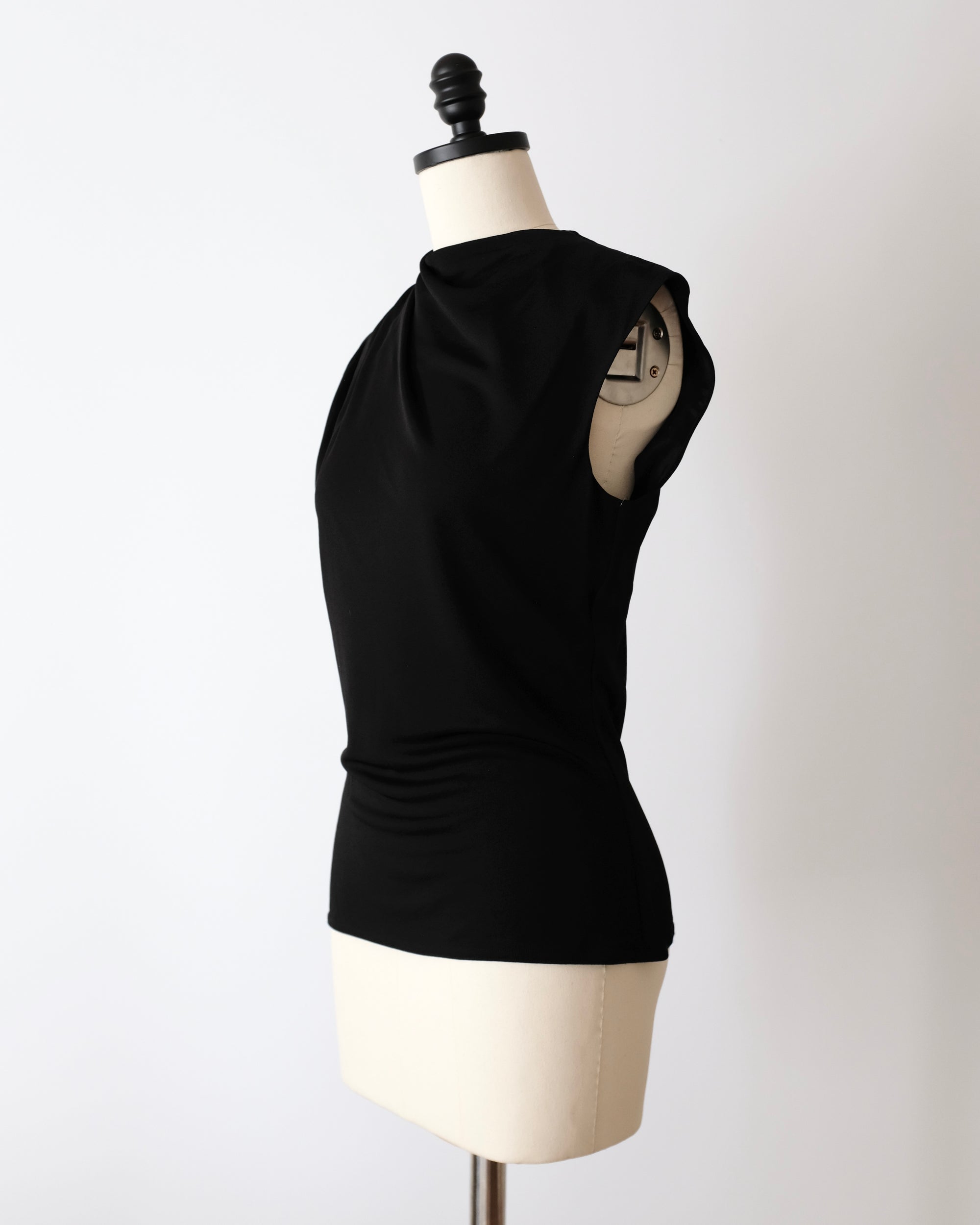 Celine 1990s Zipper Detail Sleeveless Top (M)