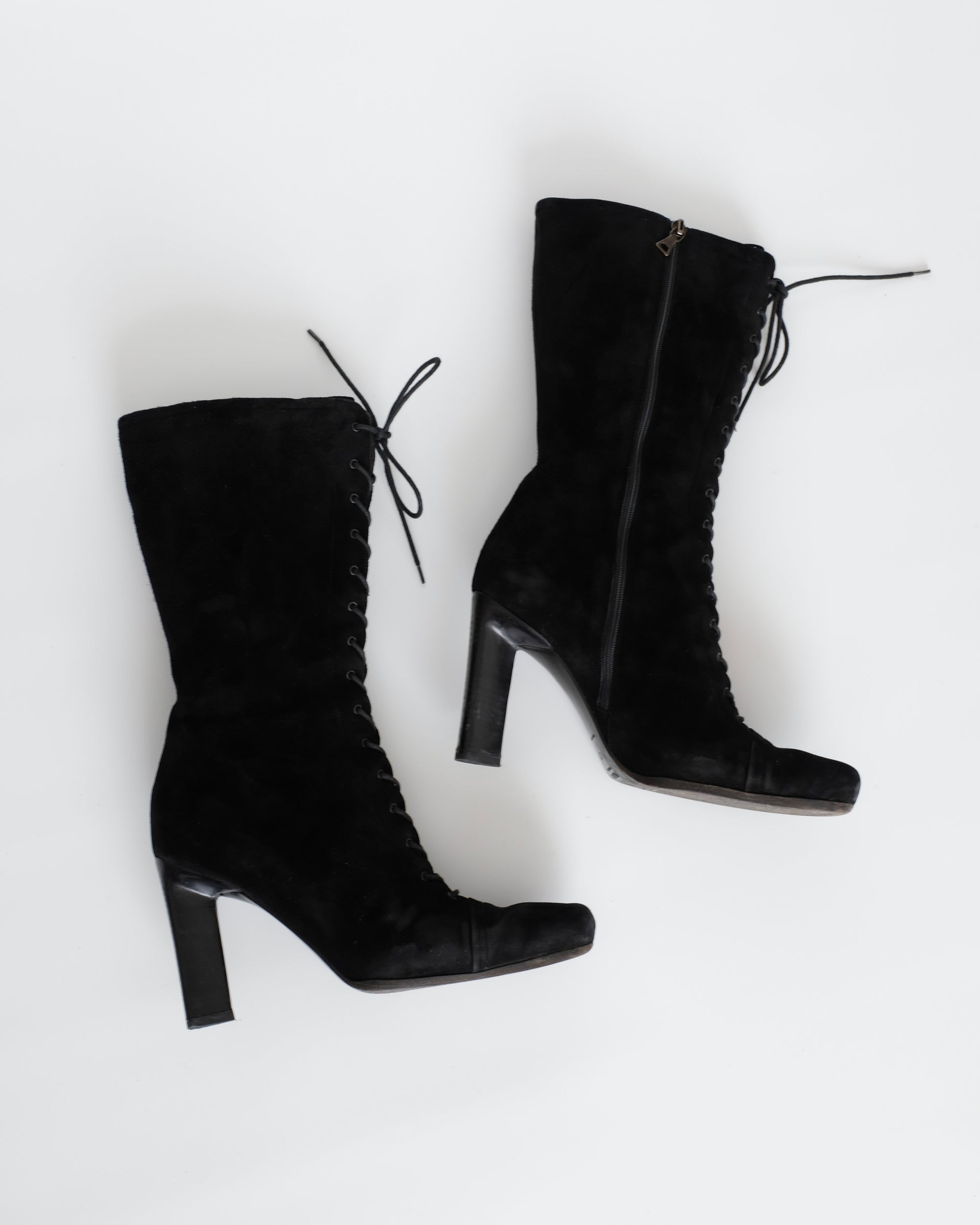 Prada Suede Victorian Boots (37)