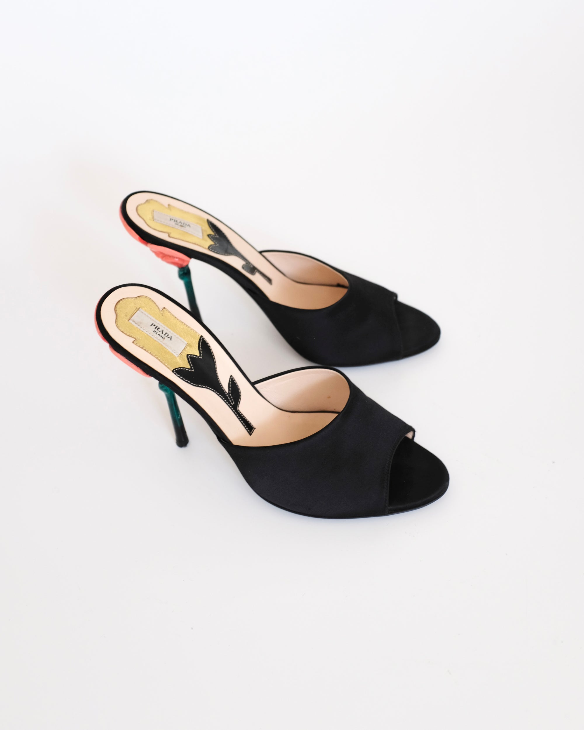 Prada SS2008 Flower Stem Mules (38.5)