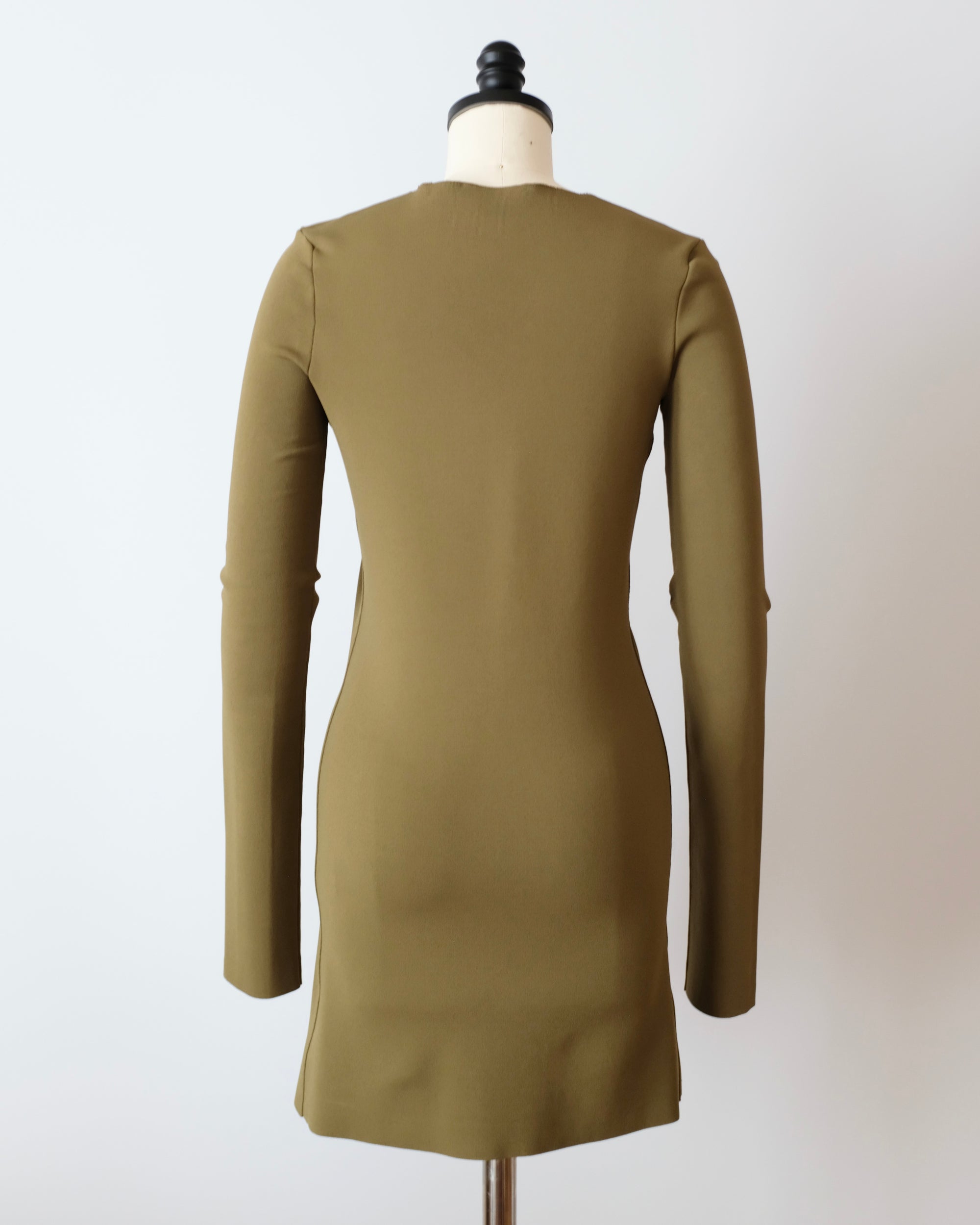 Celine by Phoebe Philo Military Green Mini Dress (S)