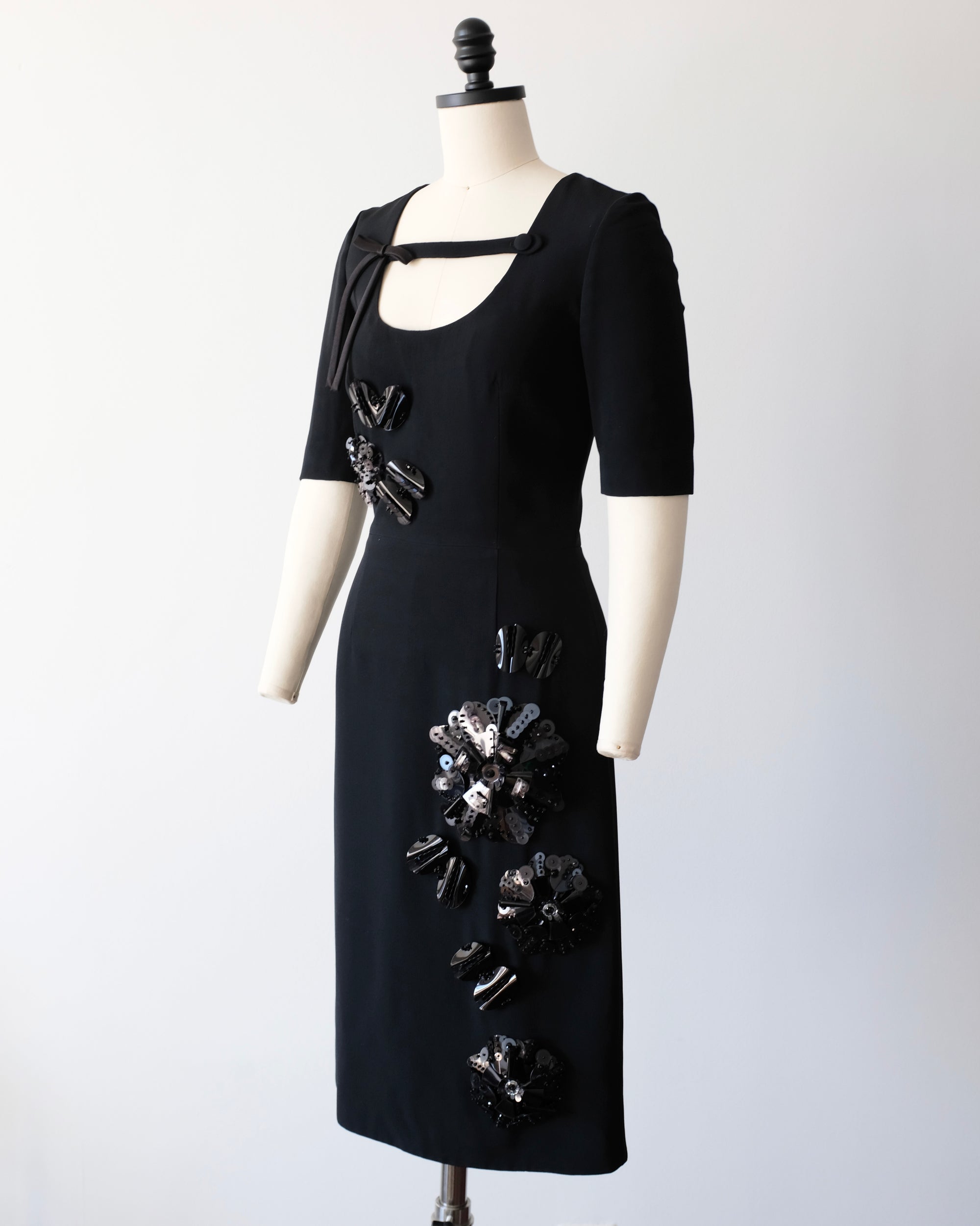 Prada 2020 Embellished Midi Dress (S)