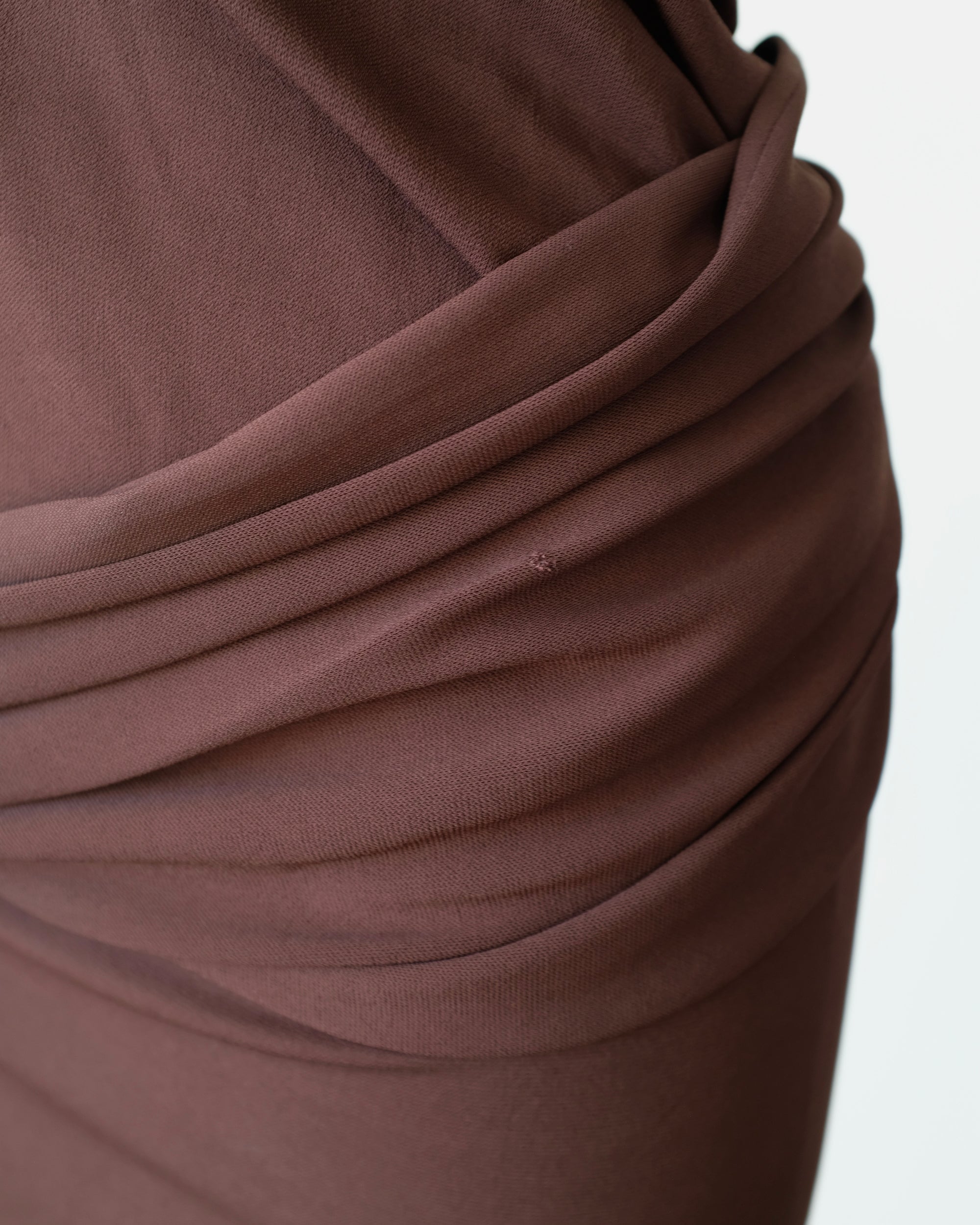 Ferragamo Draped Jersey Dress with Gold Hardware (S)