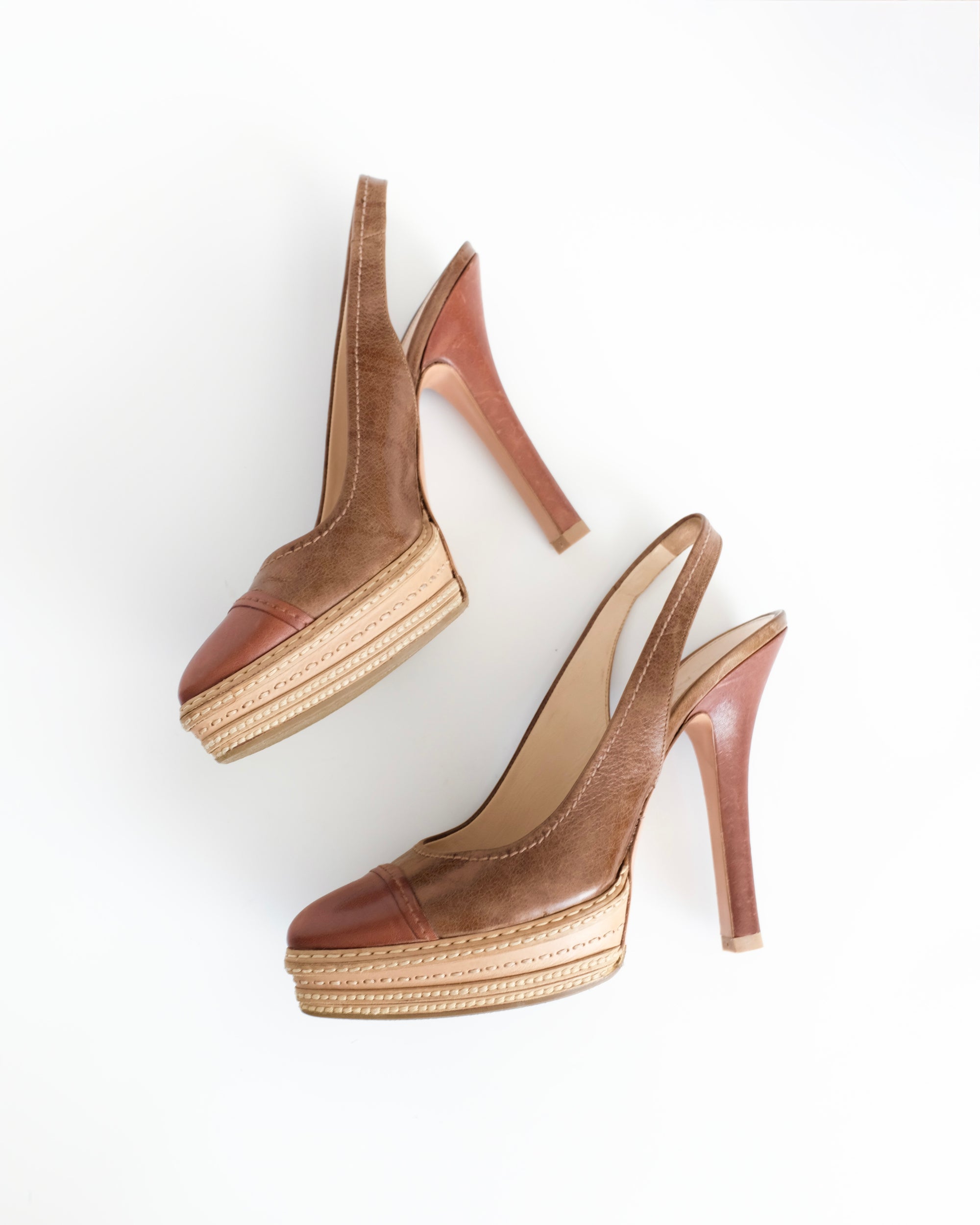 Prada SS2009 Cap Toe Platform Heels (40)