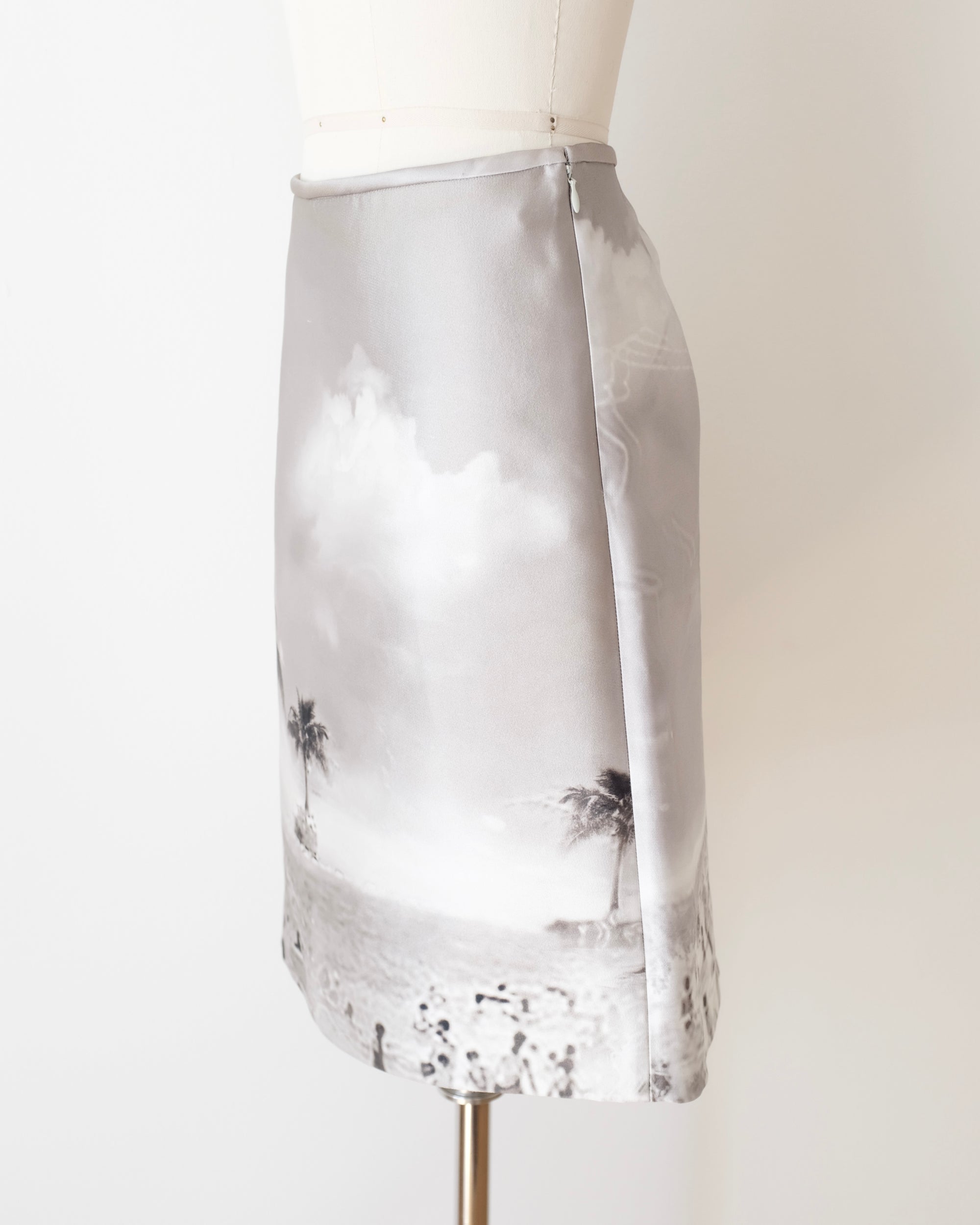 Prada SS2010 Digital Beach Midi Skirt (XS)
