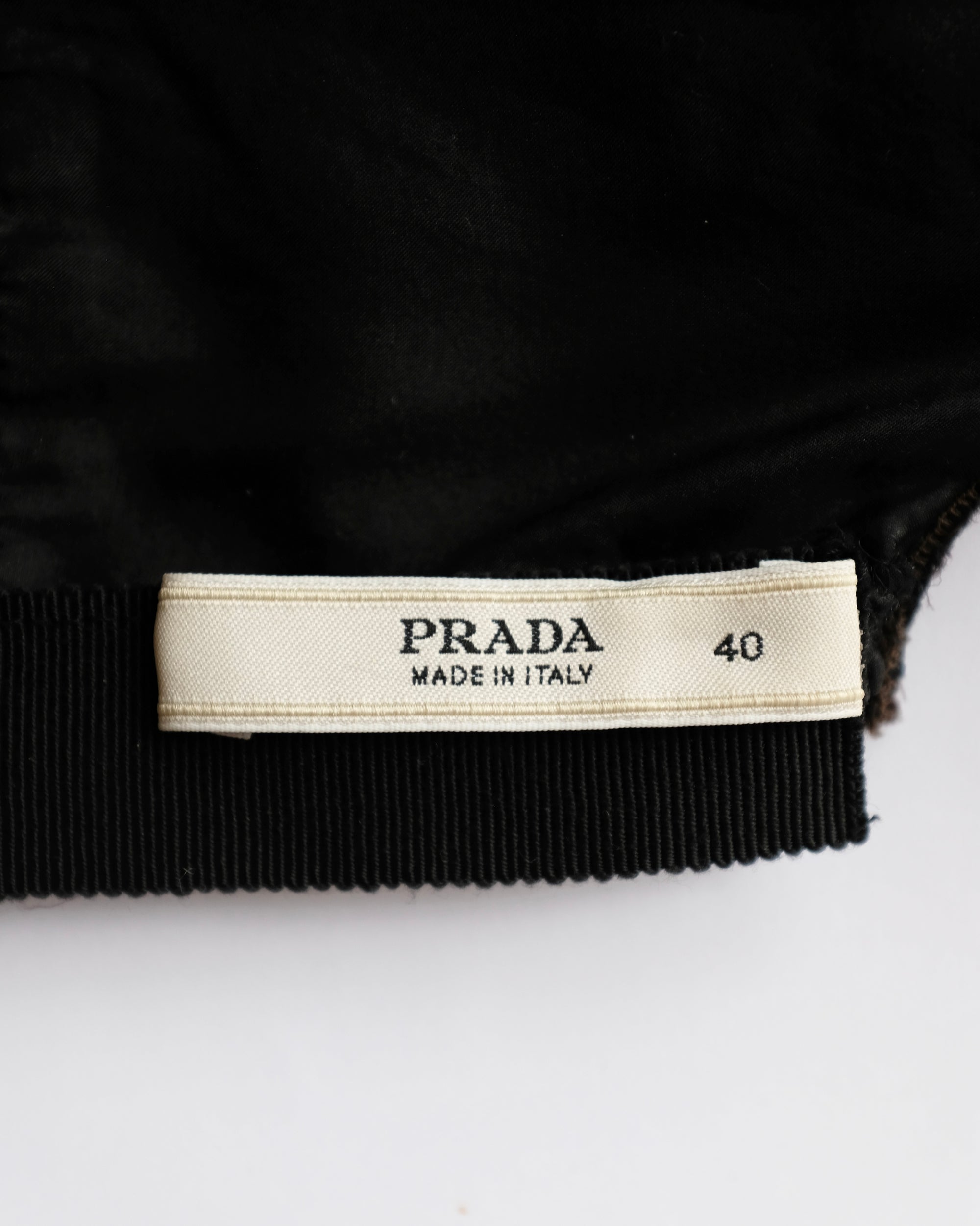 Prada SS2005 Color Block Pleated Mini Dress (XS)