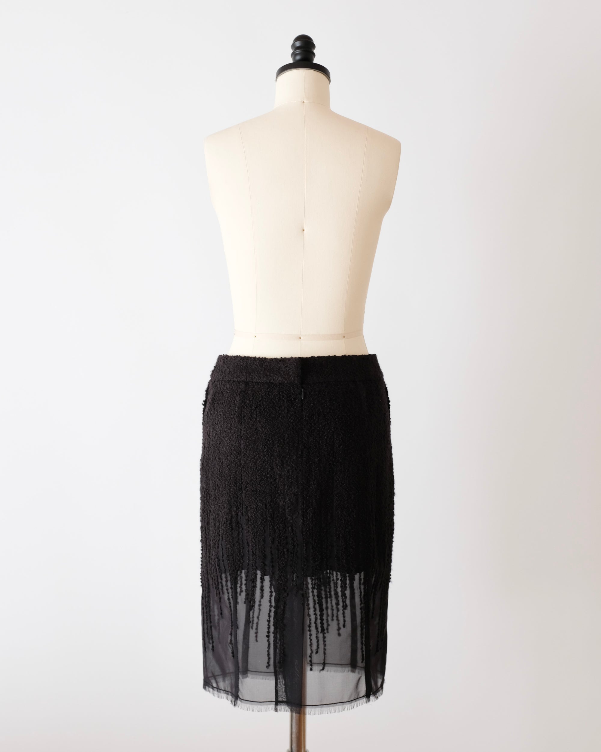Dior by John Galliano Dripping Tweed Skirt (M)