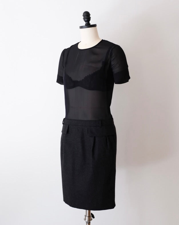 Gucci Pre-Fall 2011 Sheer Mini Dress (XS)