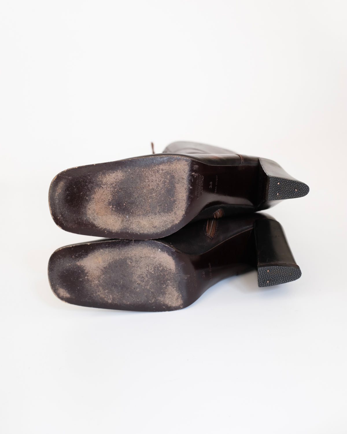 Miu Miu FW2001 Brown Victorian Boots (38)