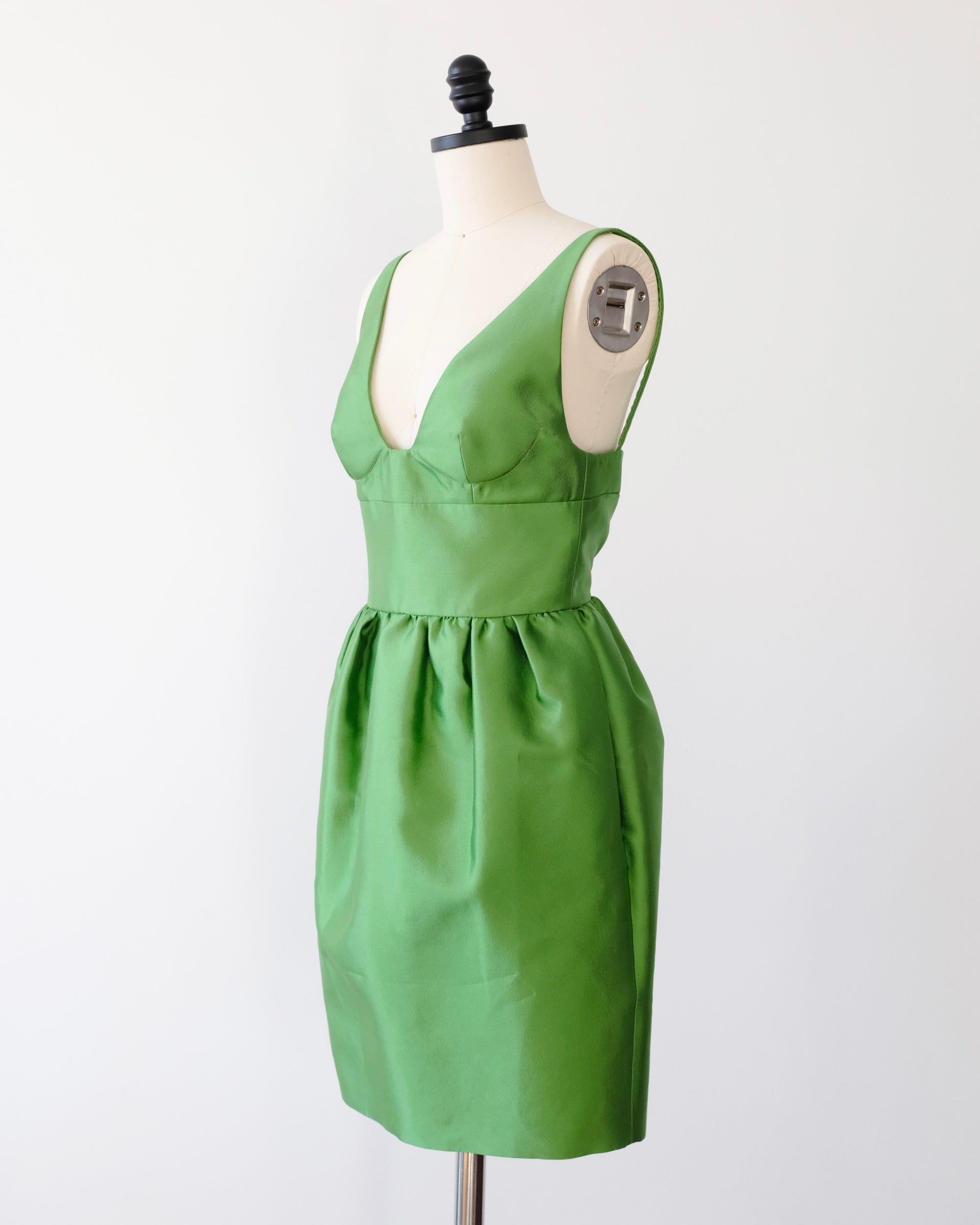 Prada Resort 2022 Green Mini Dress (XS)