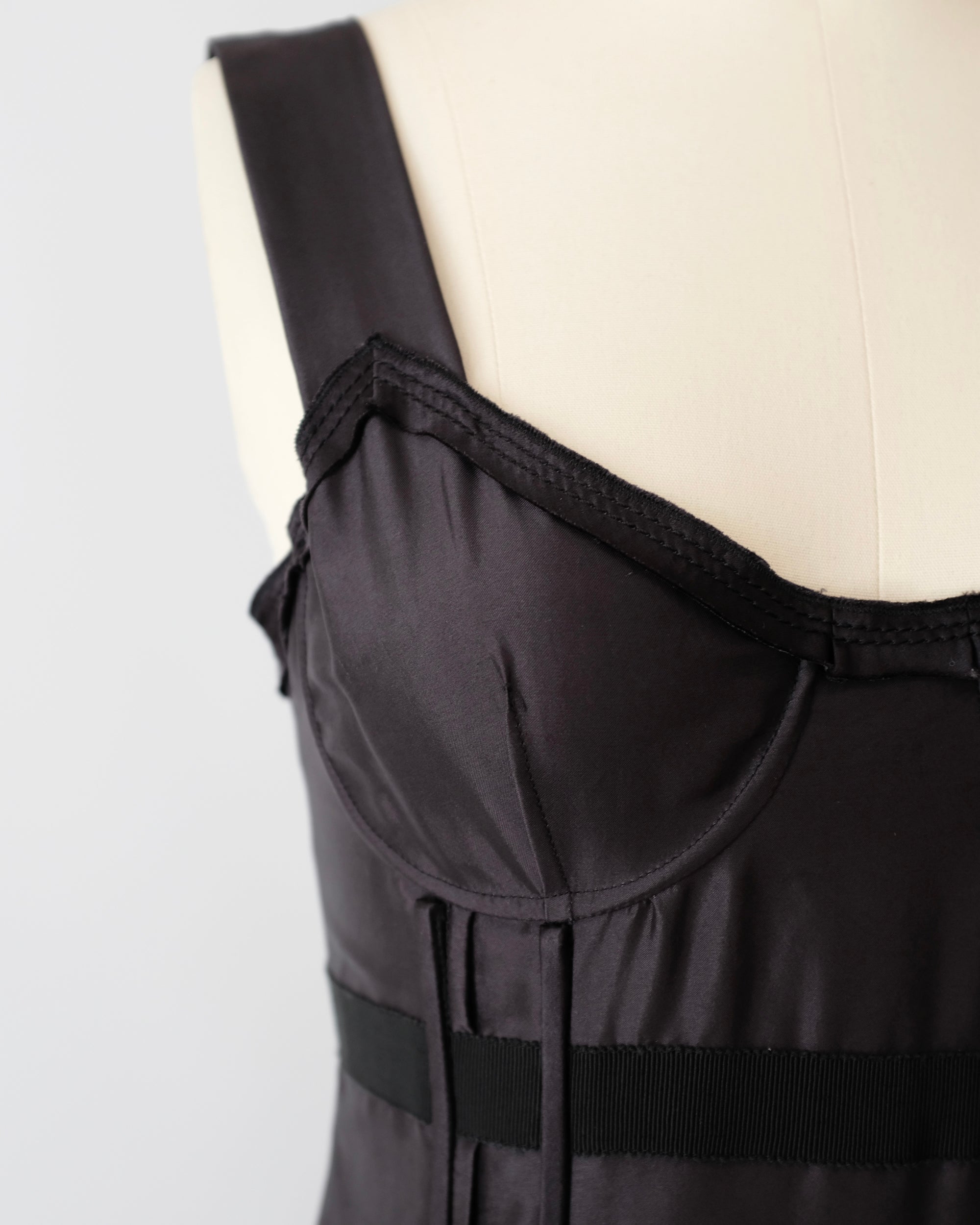 Prada Black Silk Corset Dress (XS)
