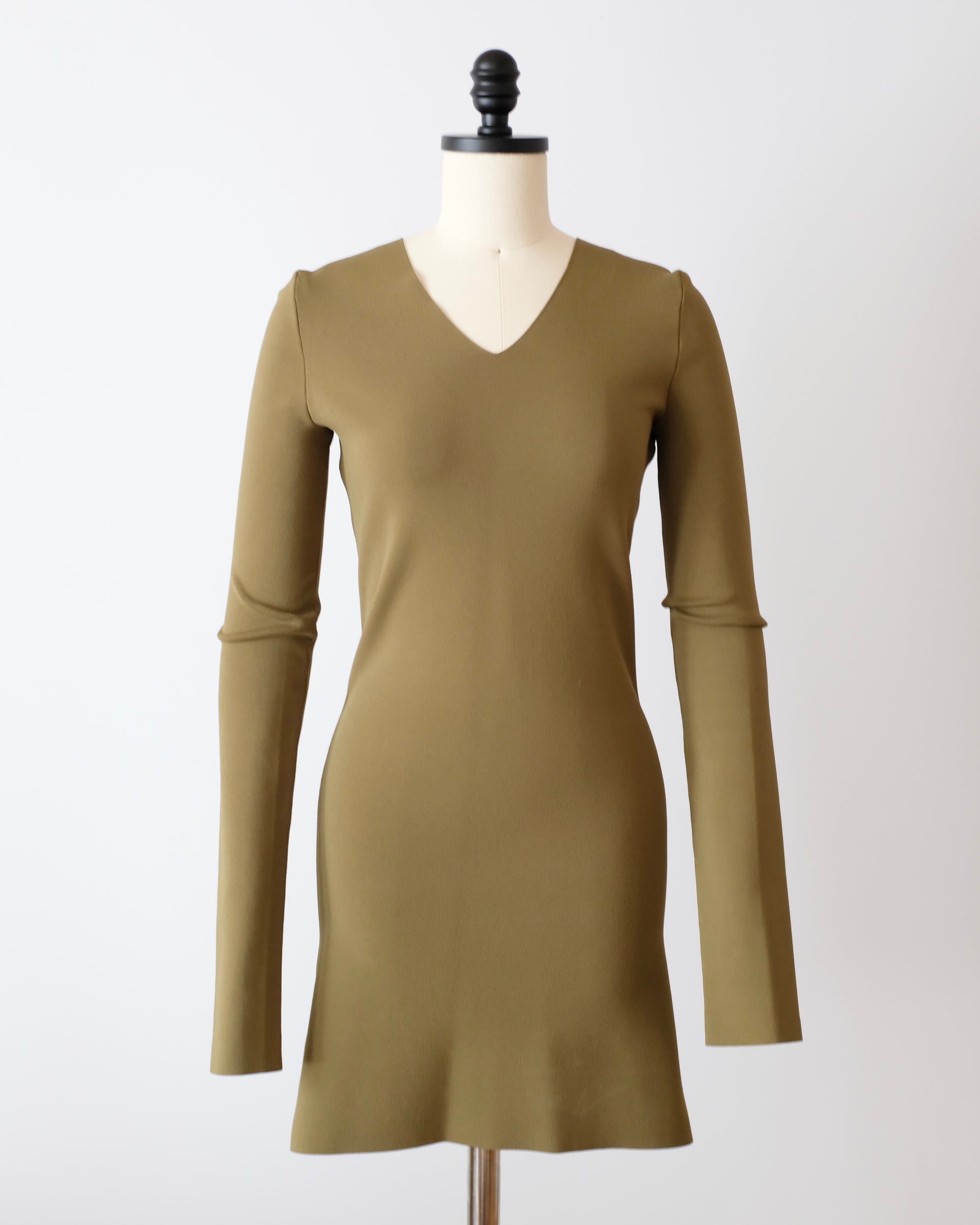 Celine by Phoebe Philo Military Green Mini Dress (S)