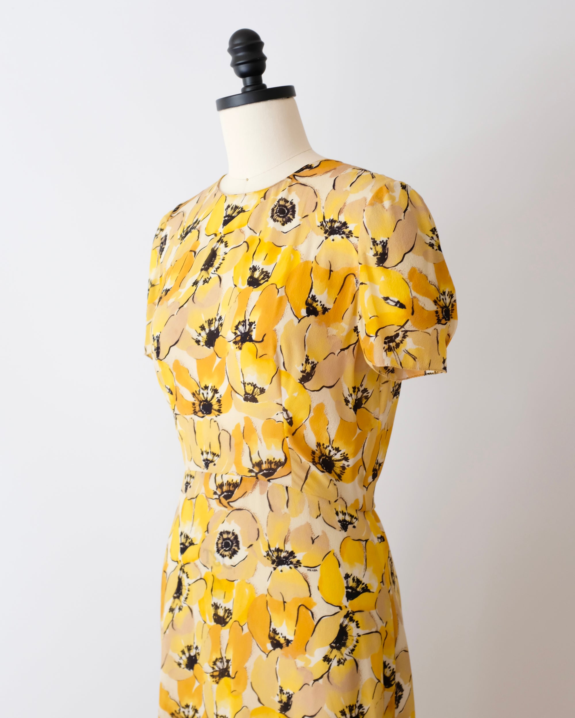 Prada FW2000 Yellow Poppy Dress (S)
