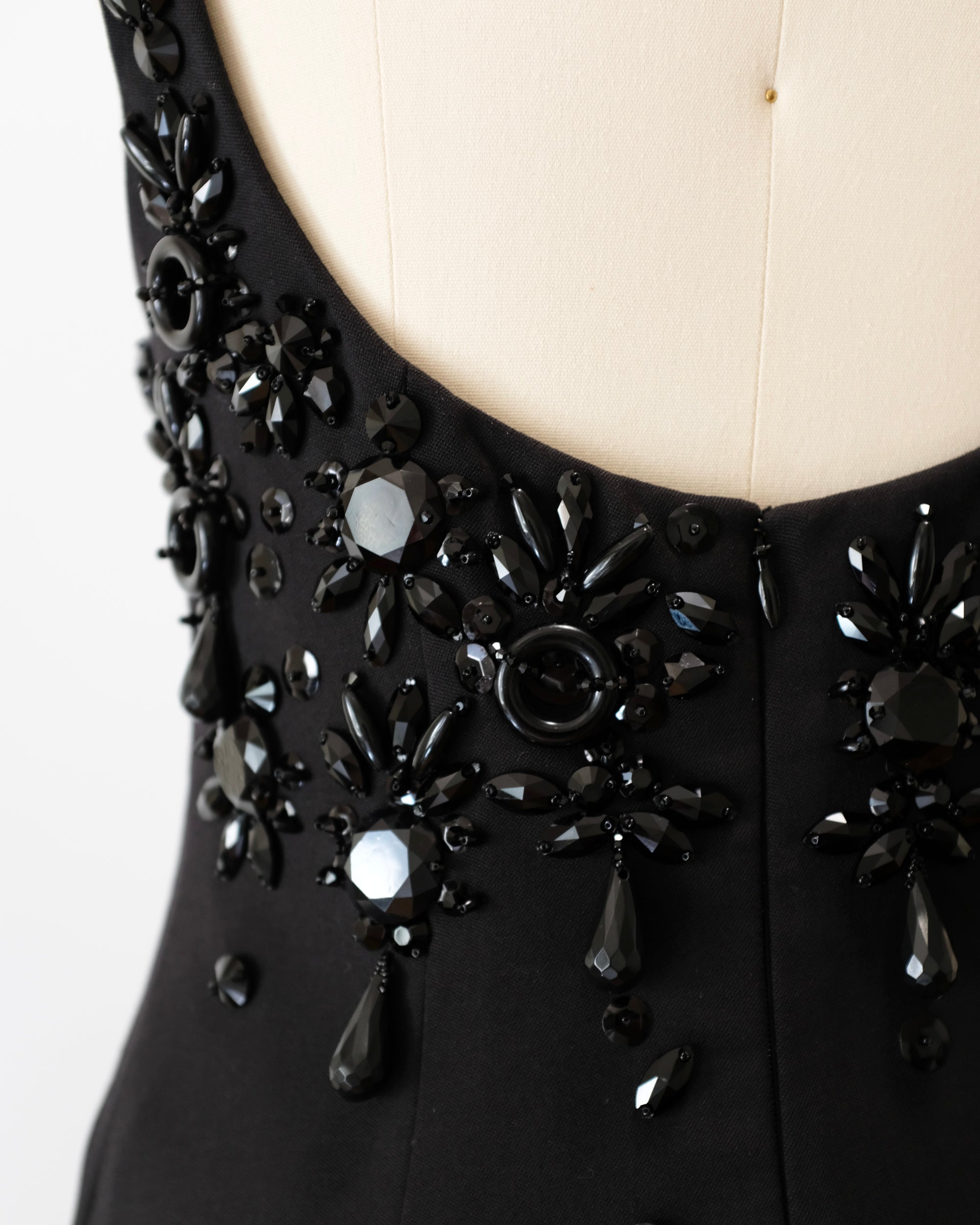 Miu Miu SS2022 Embellished Wool Dress (XS)