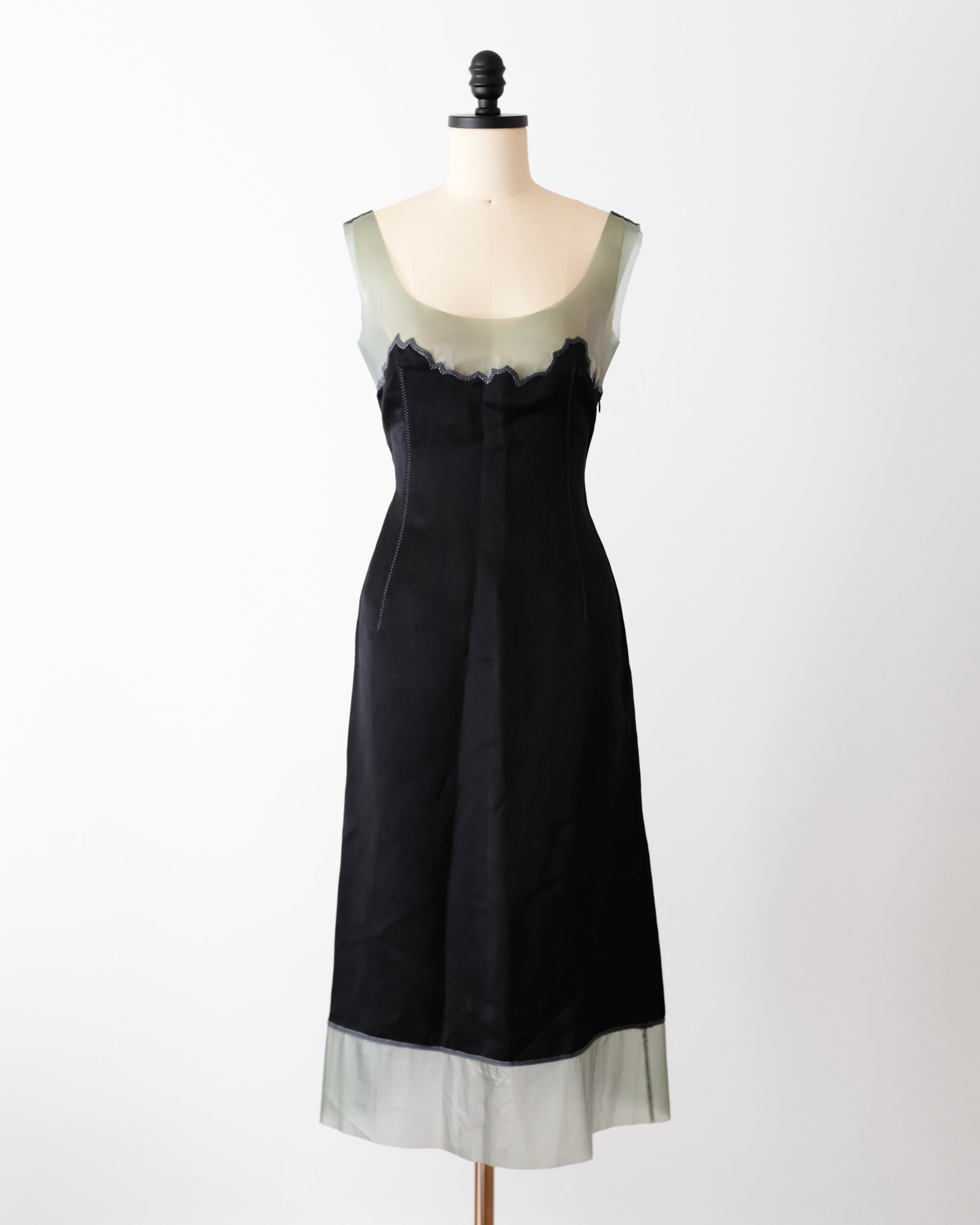 Prada SS1998 Latex Trim Dress (S)