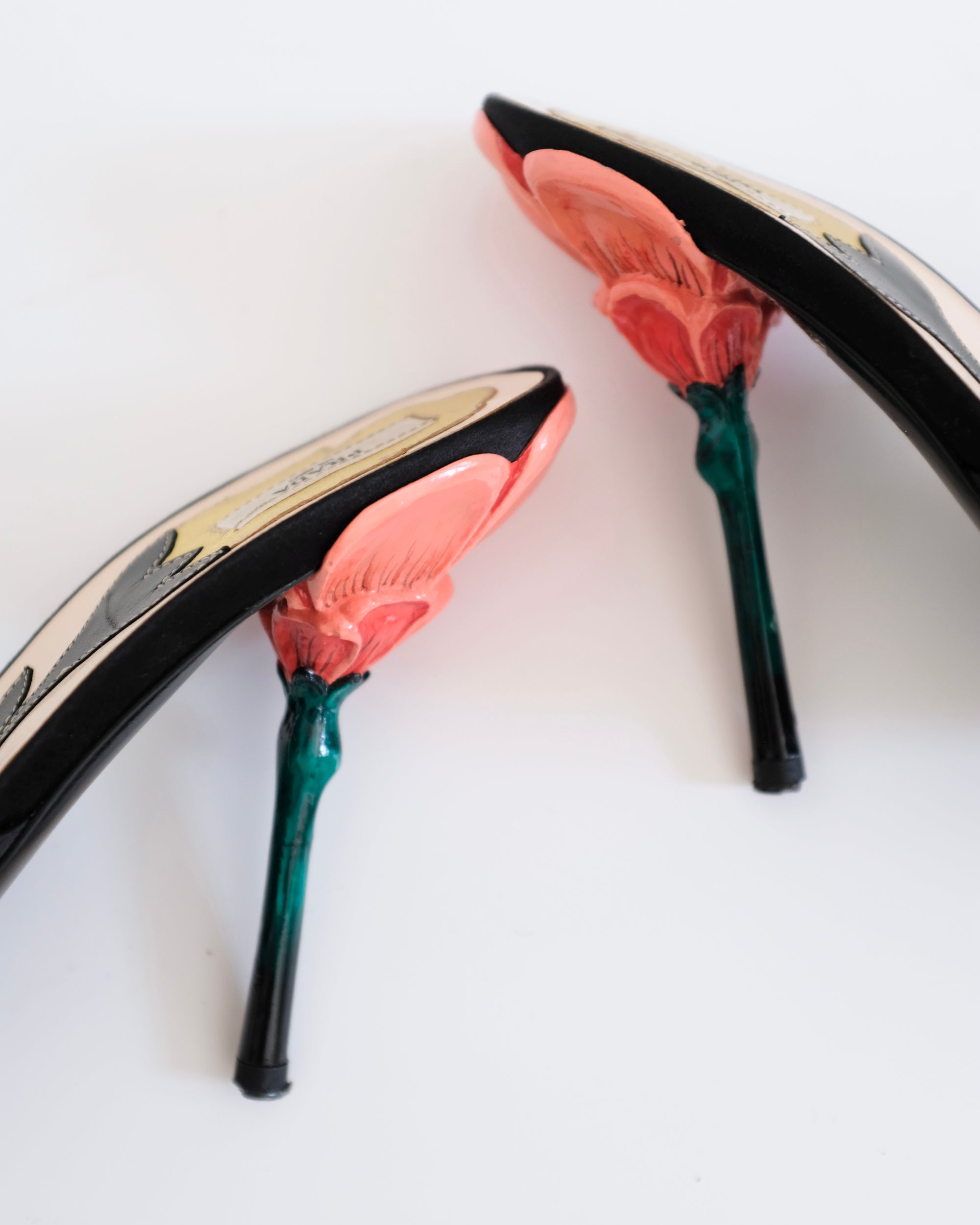 Prada SS2008 Flower Stem Mules (38.5)