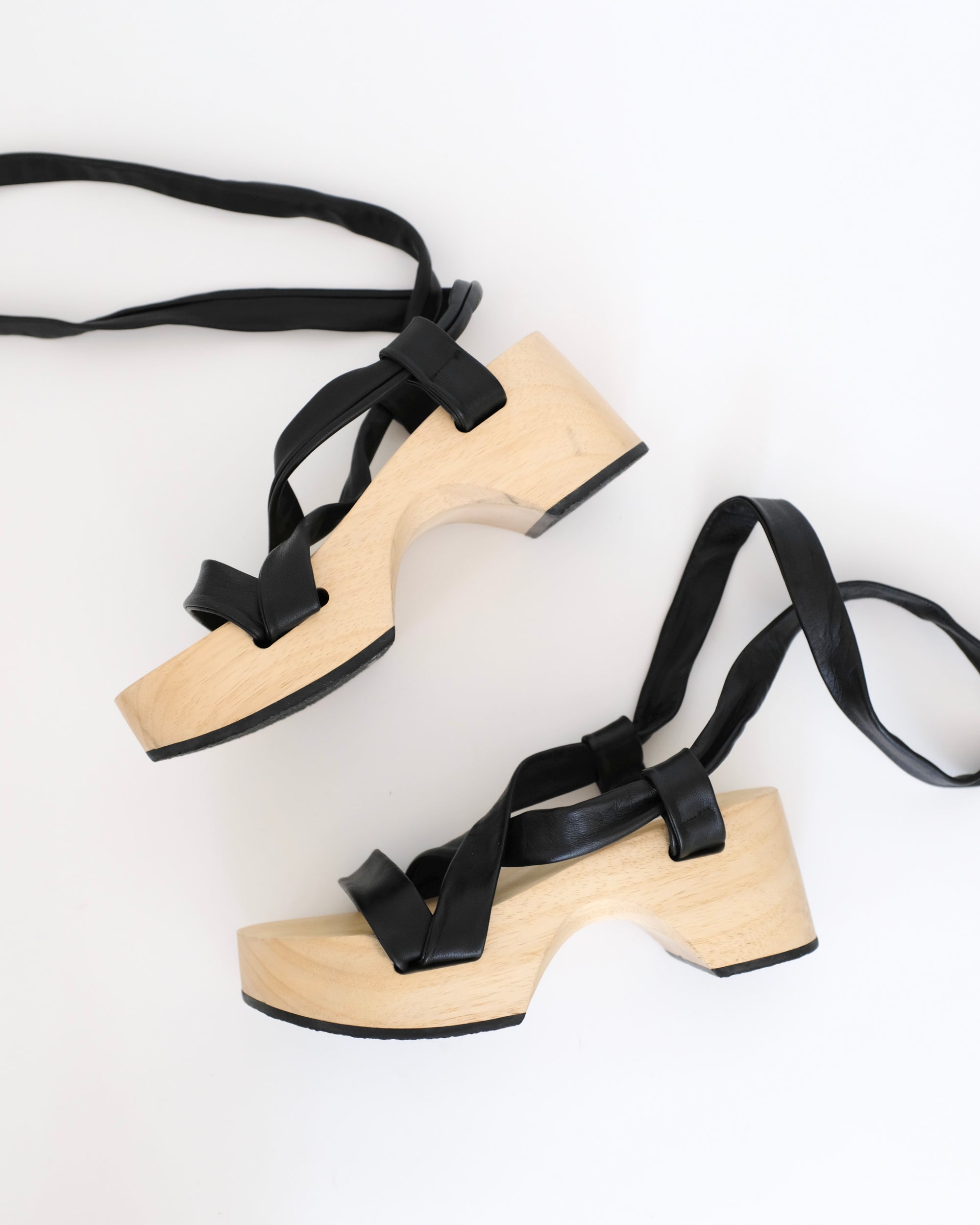 Jil Sander Wood Platform Sandals (36.5)