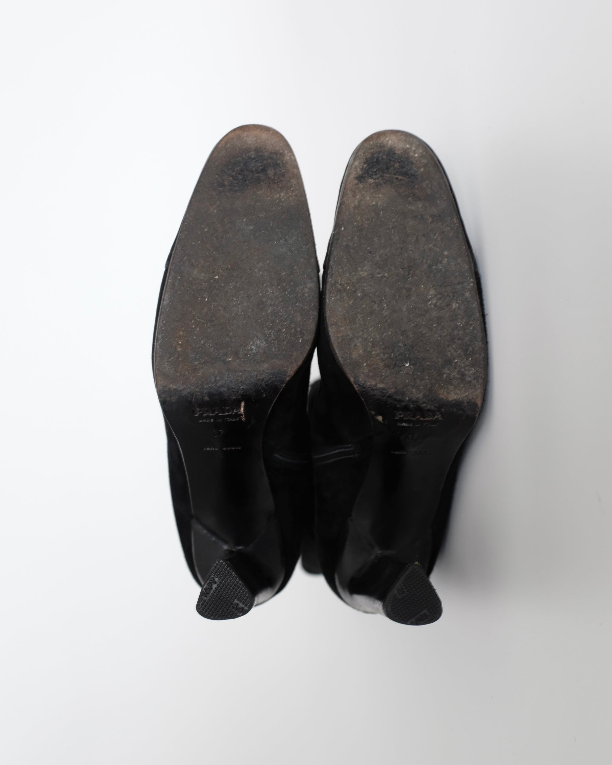 Prada Suede Victorian Boots (37)