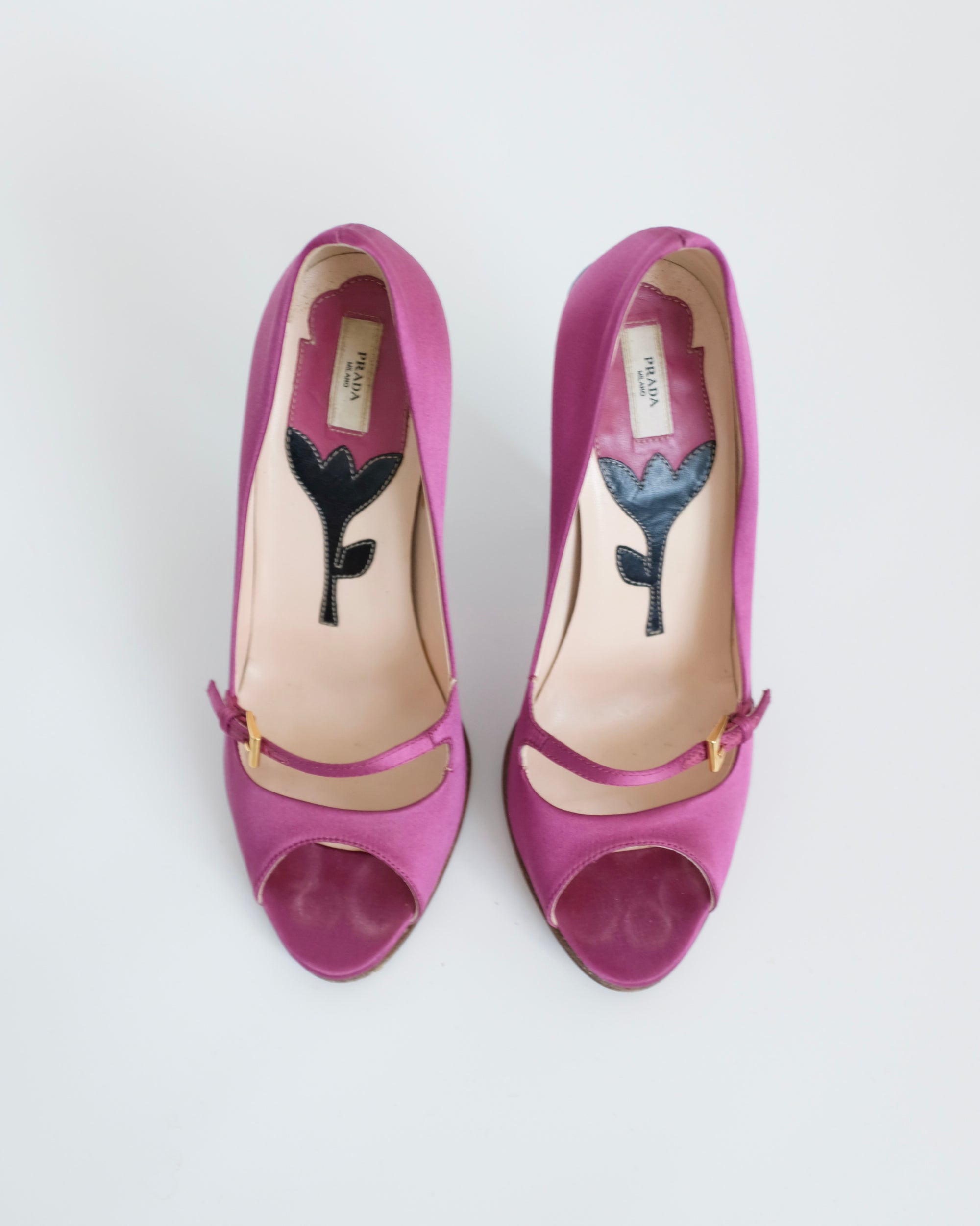 Prada SS2008 Flower Stem Peep Toe Heels (37)