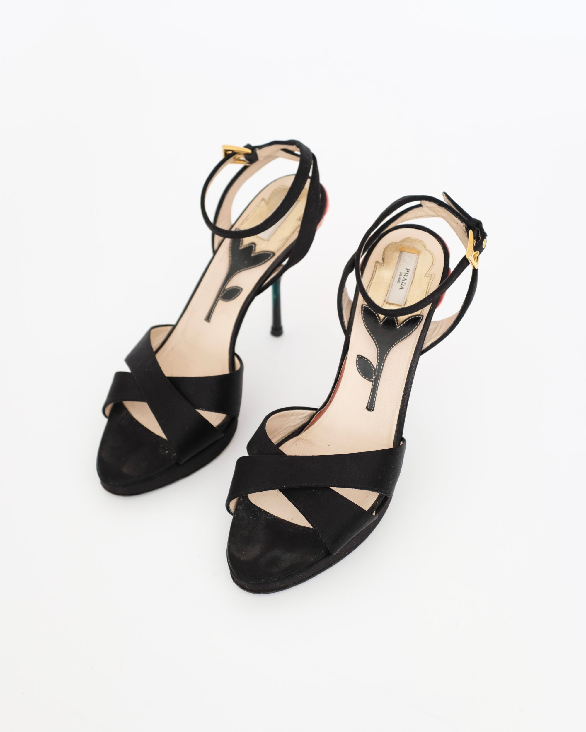 Prada SS2008 Flower Stem Sandals (39)