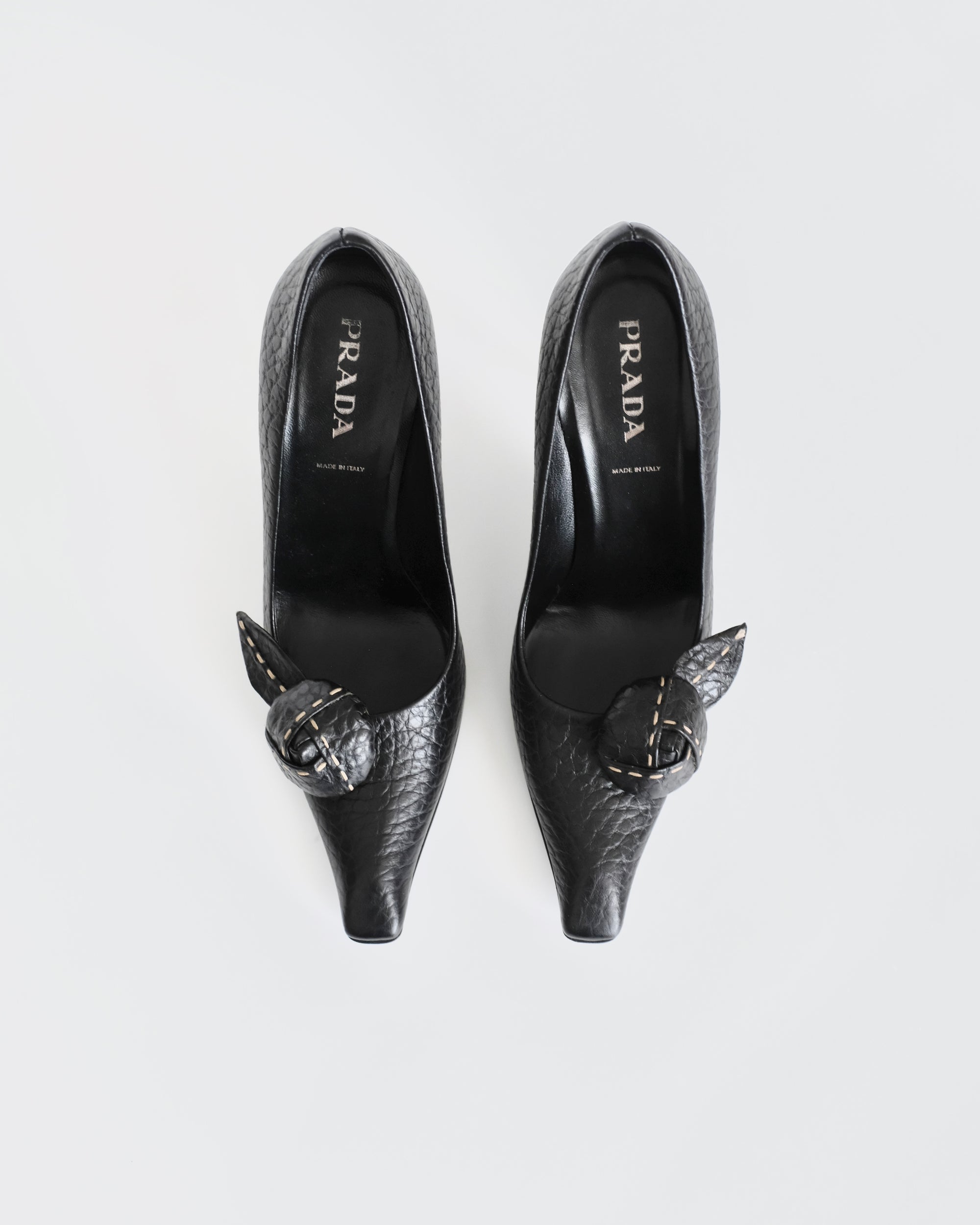 Prada FW2003 Removable Rosette Heels (36.5)