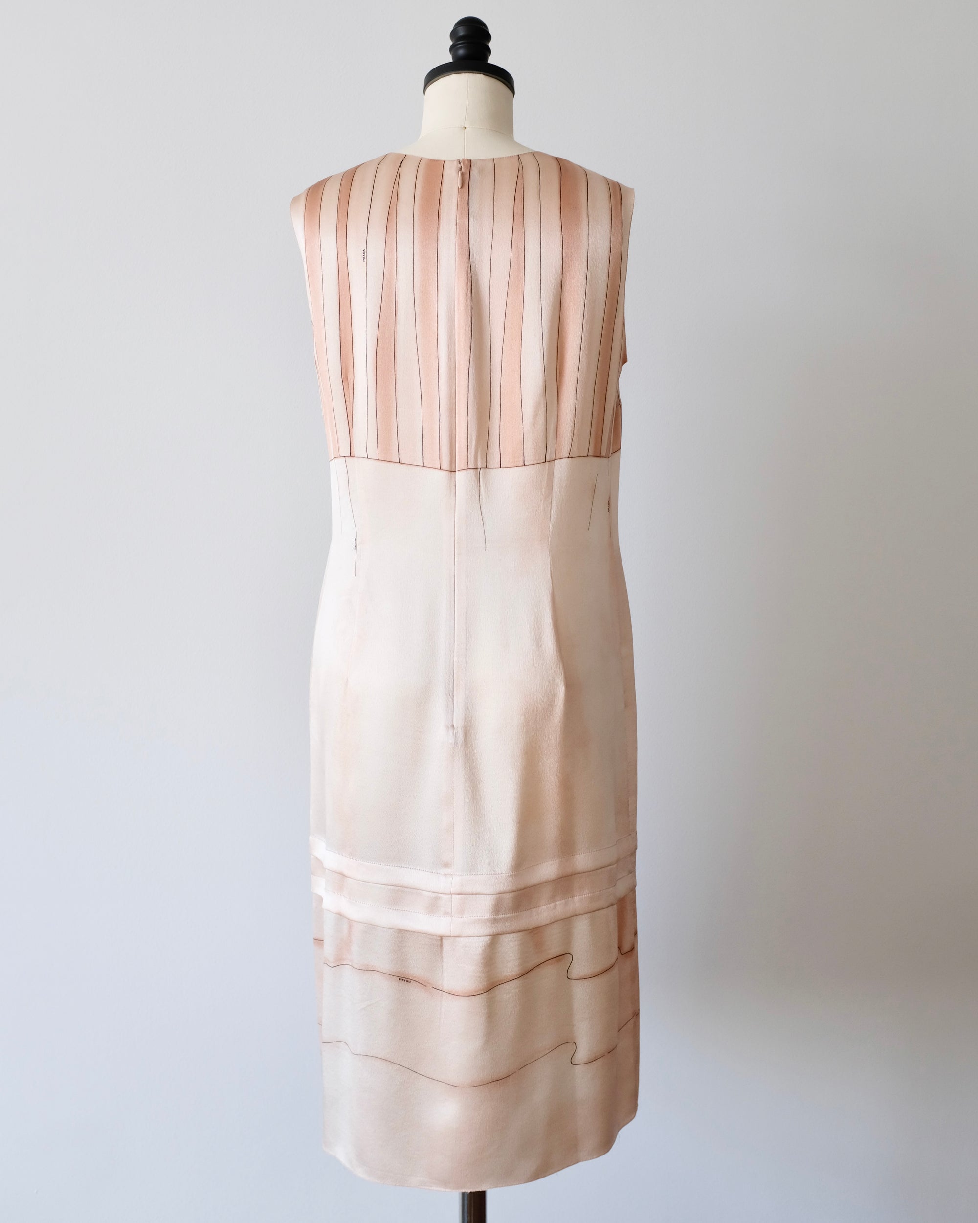 Prada SS2006 Pink Trompe L'oeil Shift Dress (M)
