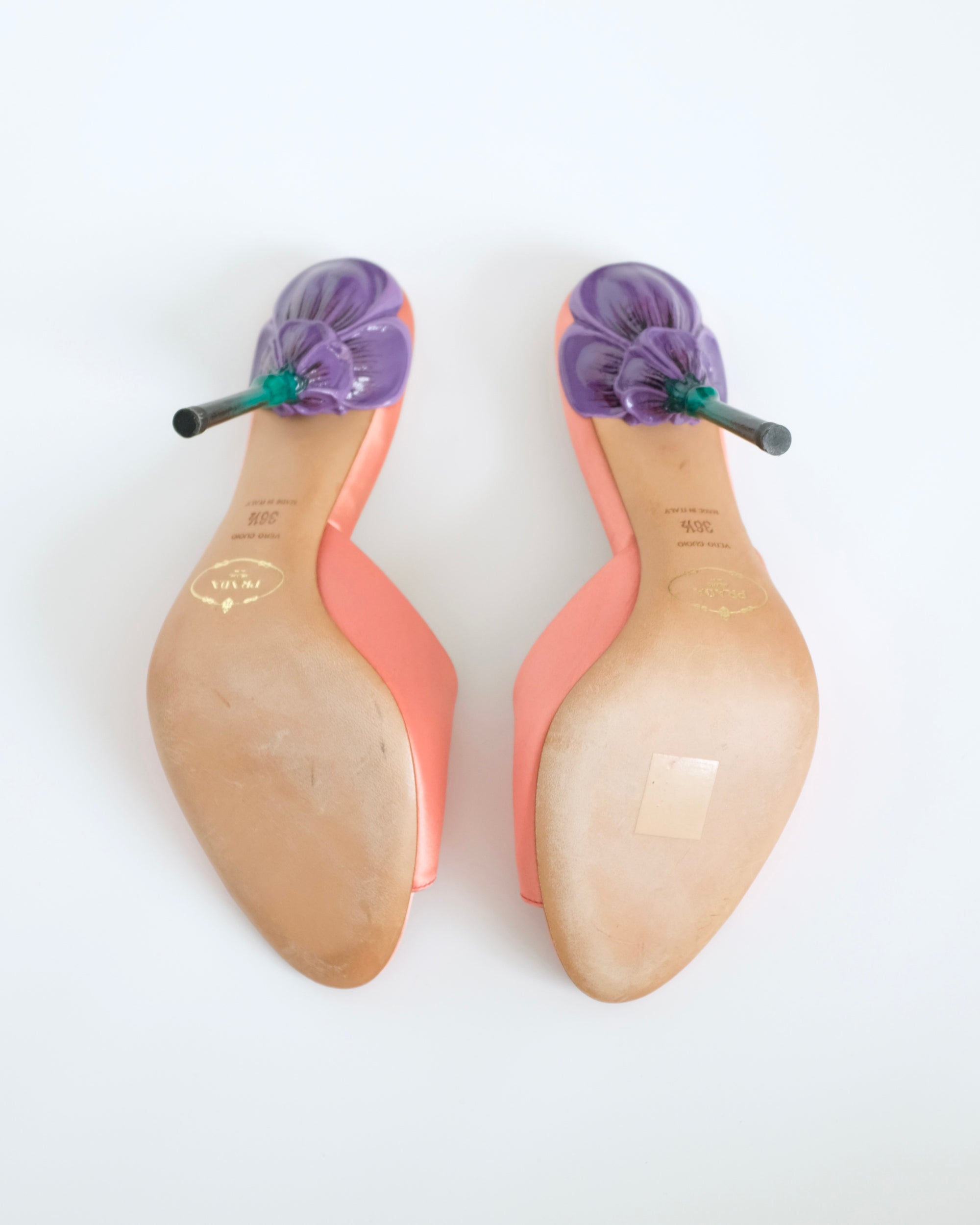 Prada SS2008 Flower Stem Mules (36.5)