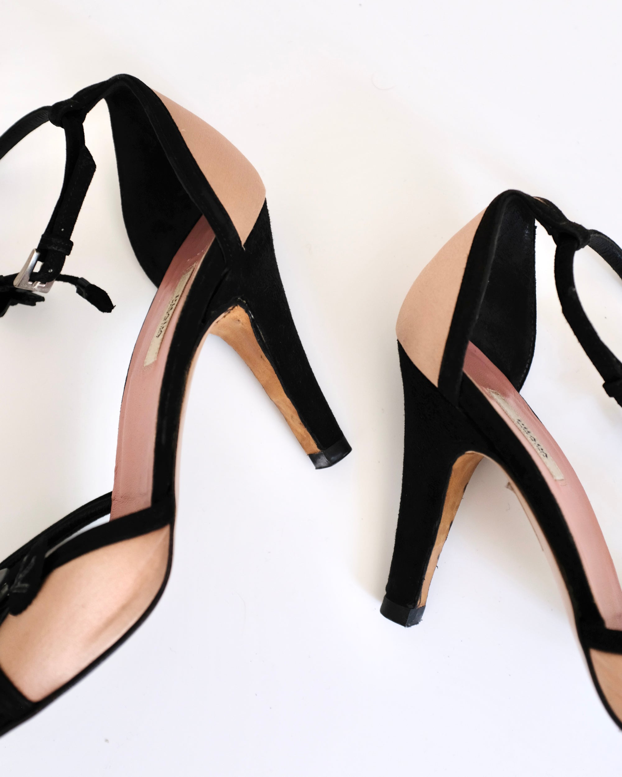 Prada 2002 Pink Satin Sandals (36)