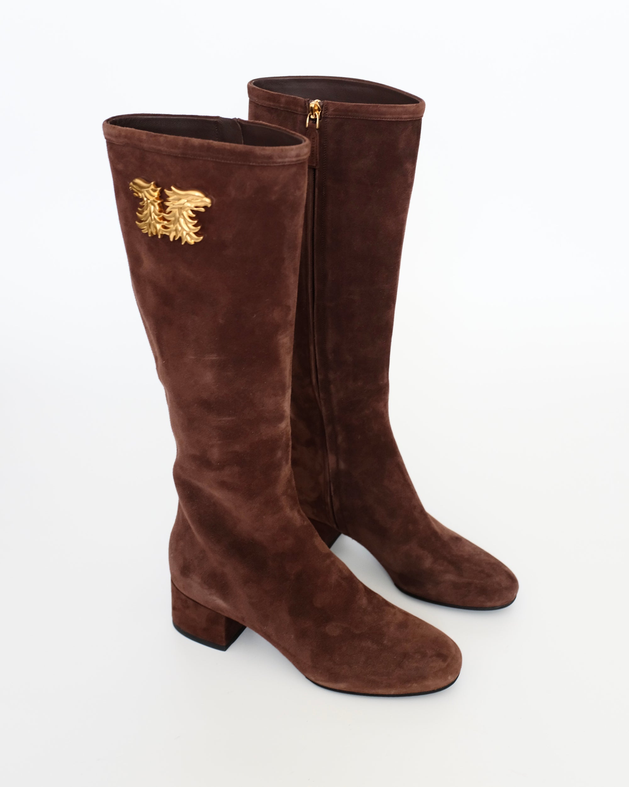 Valentino Suede Riding Boots (38)