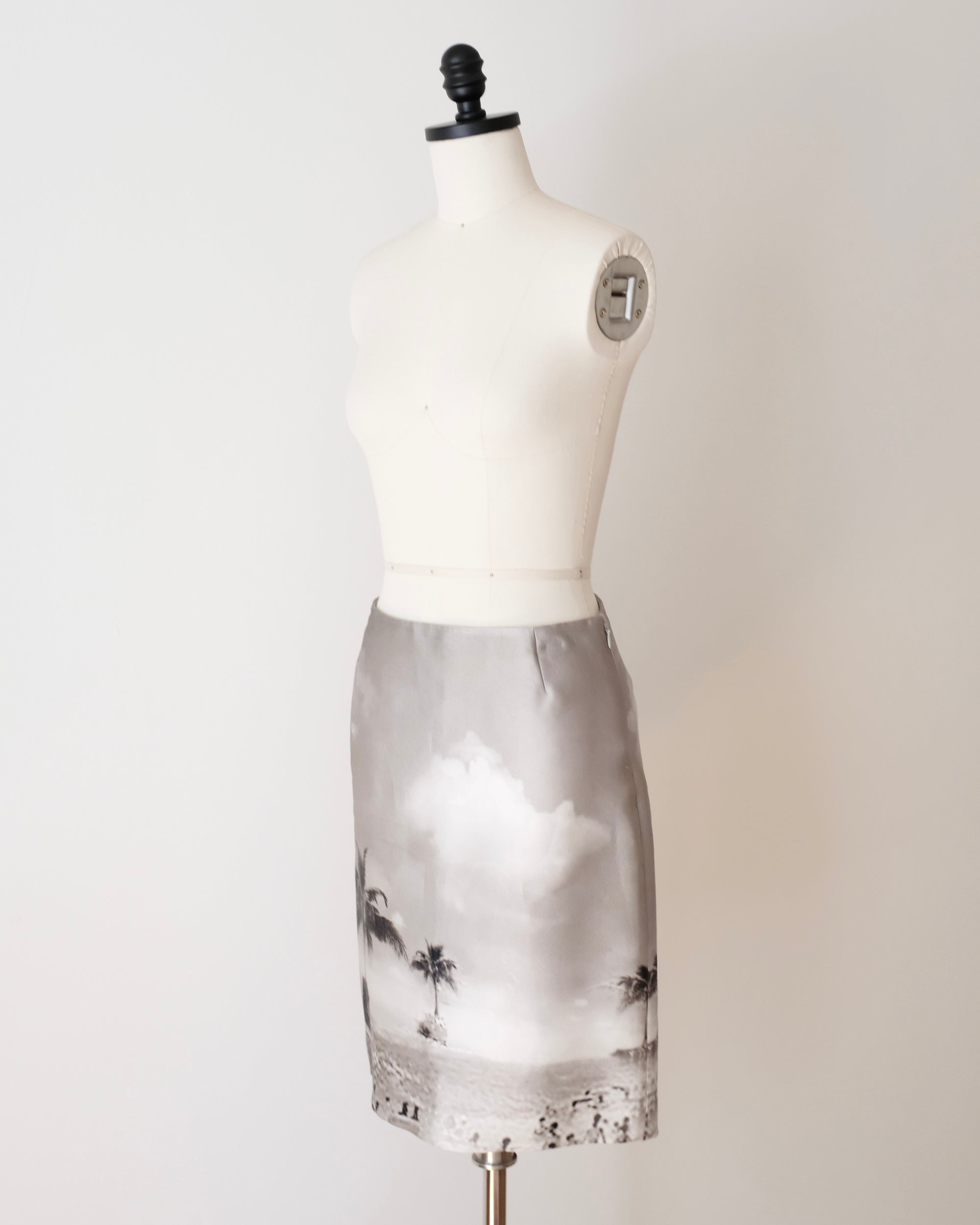 Prada SS2010 Digital Beach Pencil Skirt (XS)