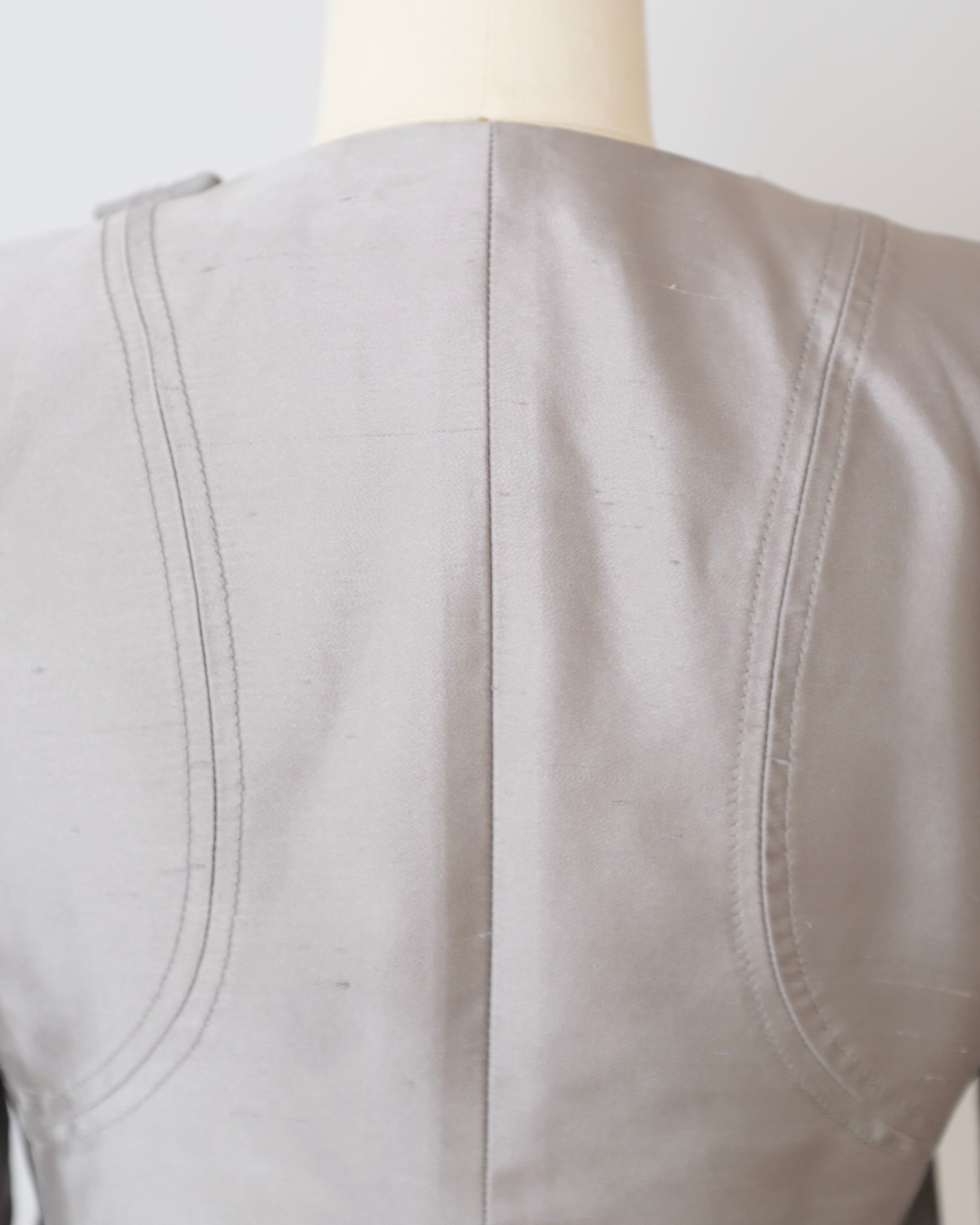 Giorgio Armani Silver Silk Jacket (XS)