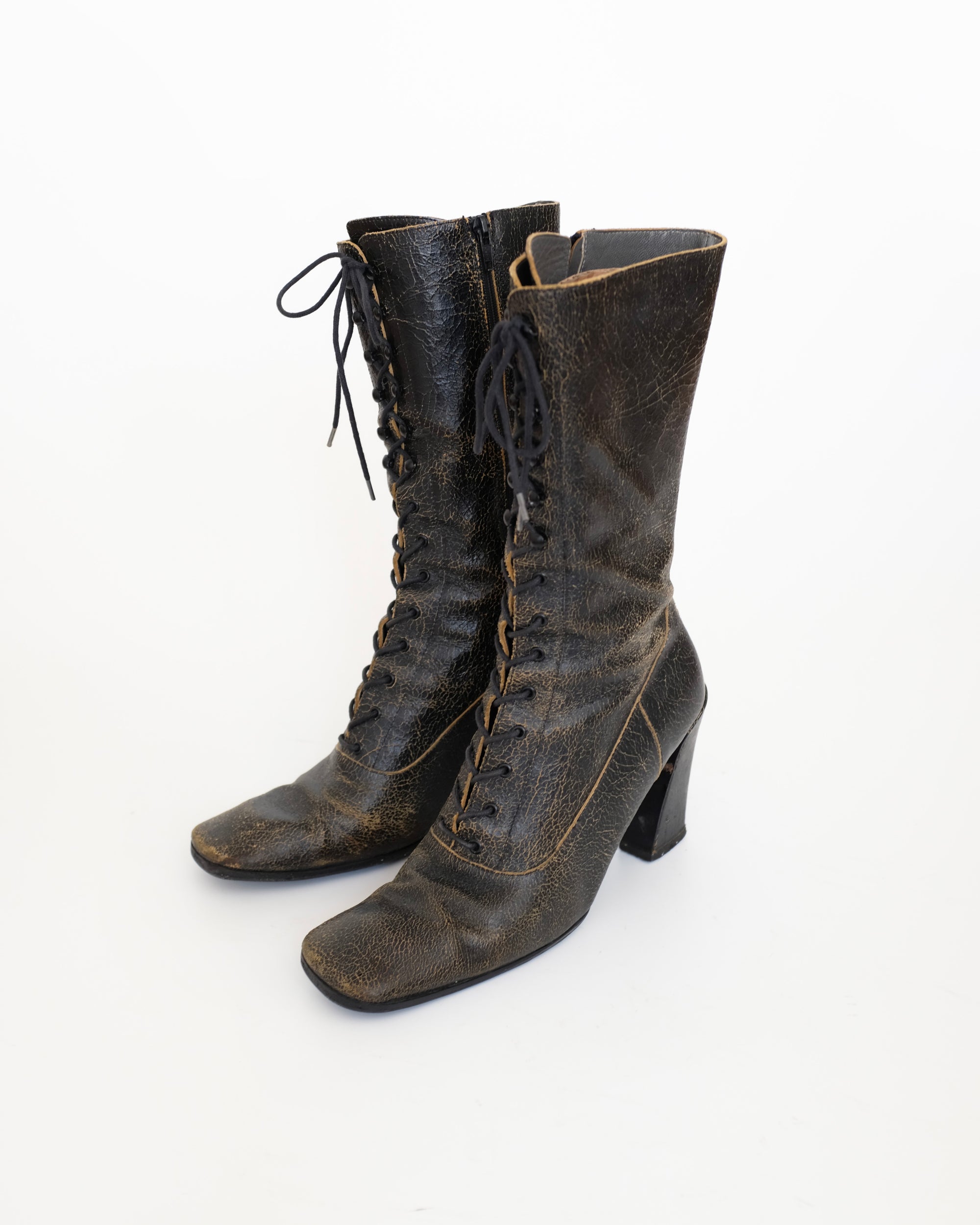 Miu Miu FW2001 Crackle Boots (39.5)