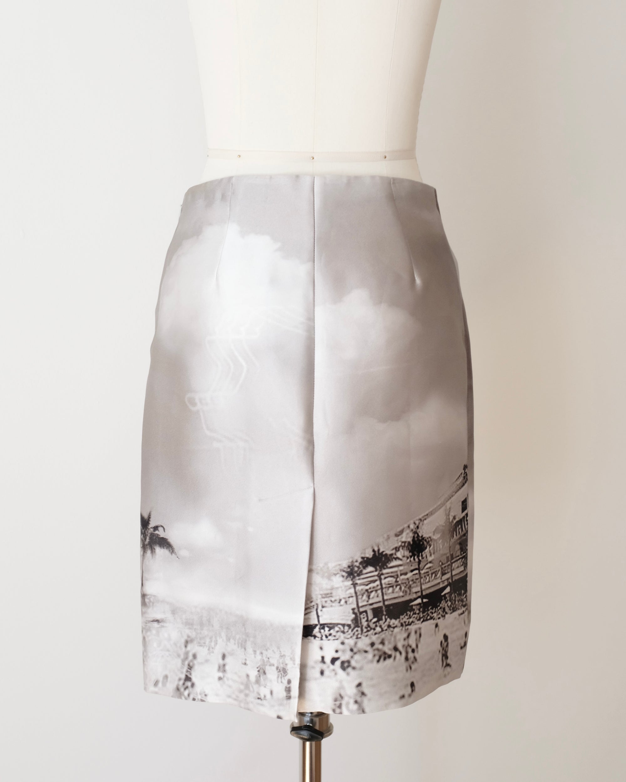 Prada SS2010 Digital Beach Pencil Skirt (XS)