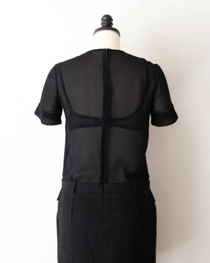 Gucci Pre-Fall 2011 Sheer Mini Dress (XS)