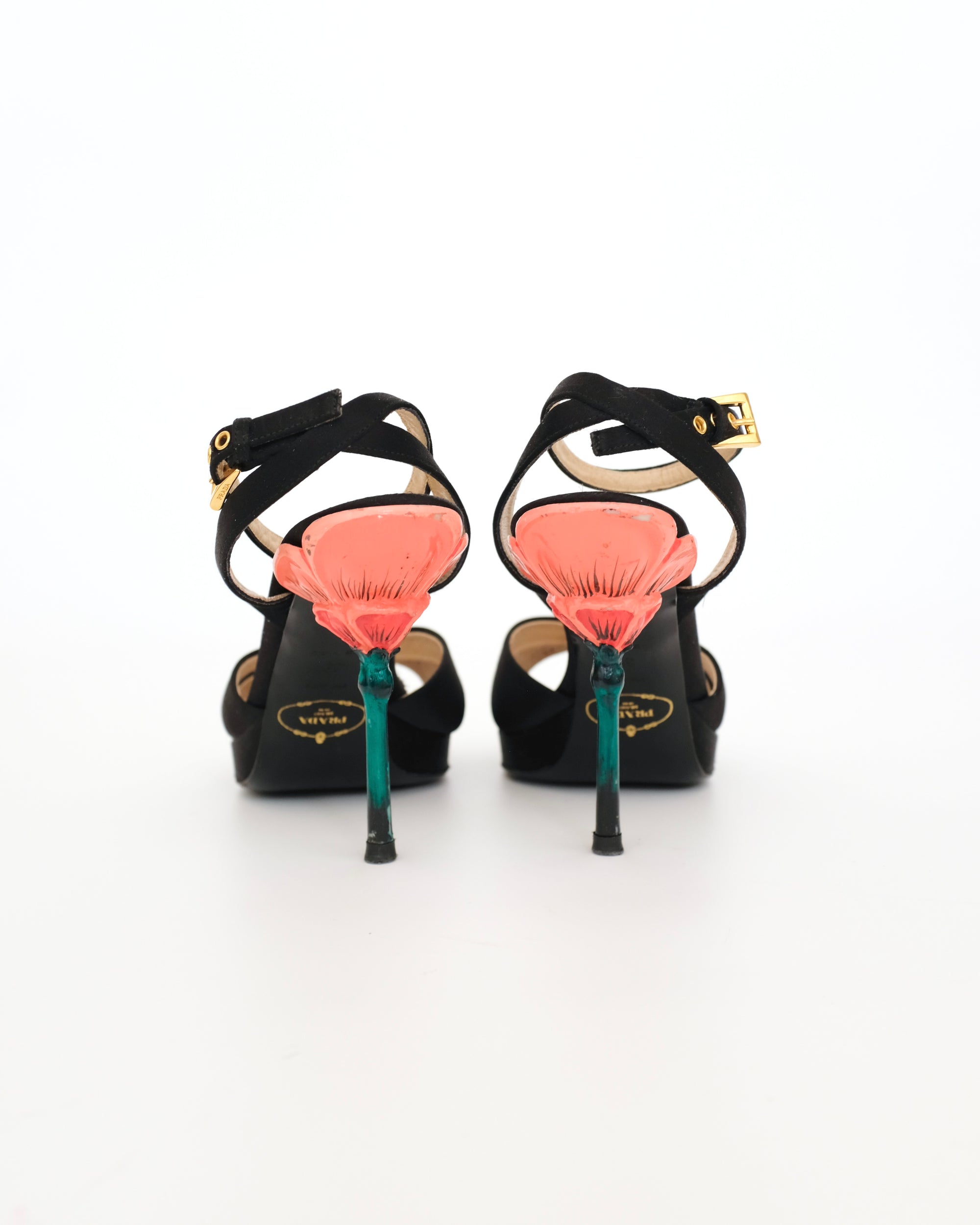 Prada SS2008 Flower Stem Sandals (39)