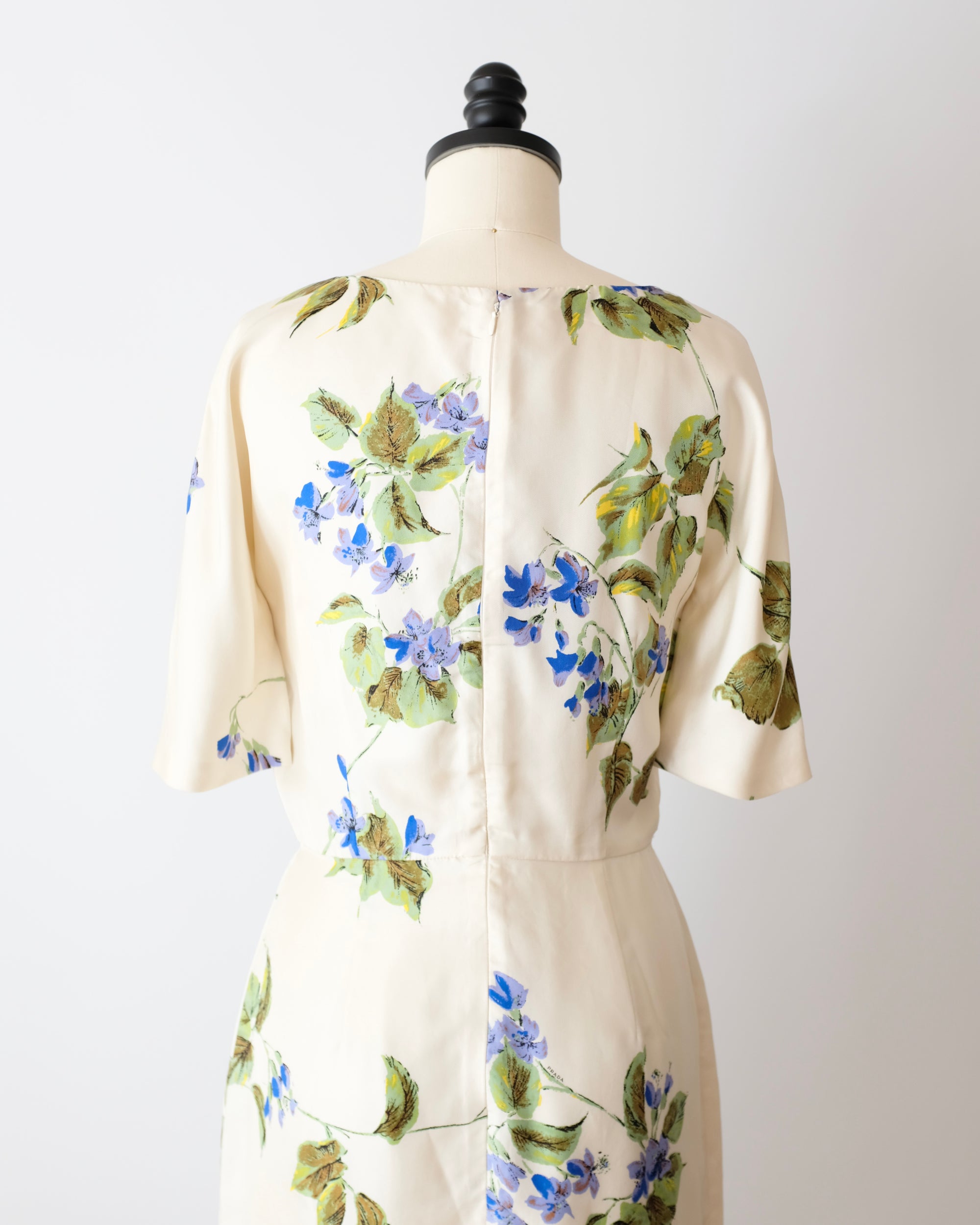 Prada FW2003 Floral Midi Dress (XS)