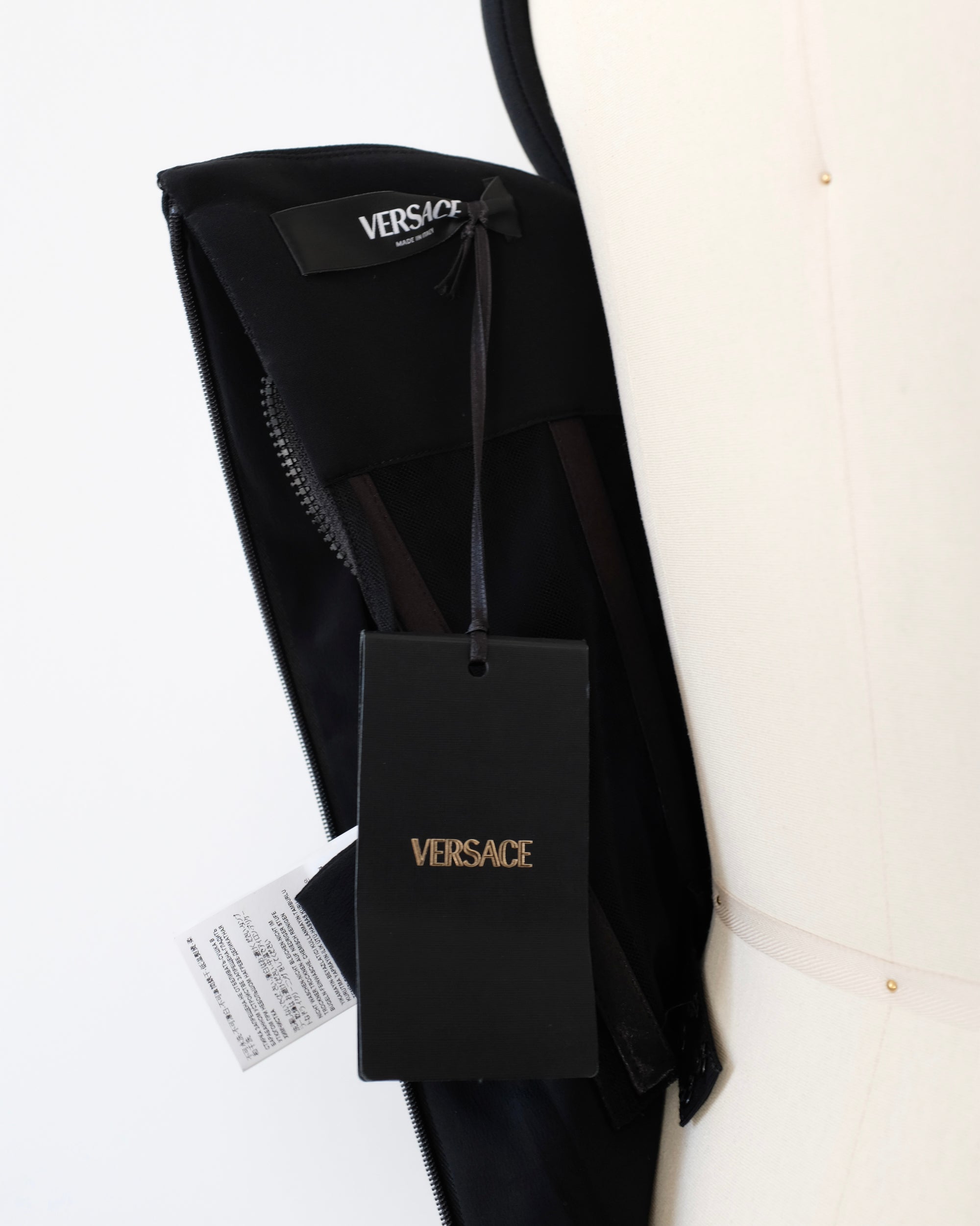 Versace FW2023 Curved Neckline Column Dress (XS)