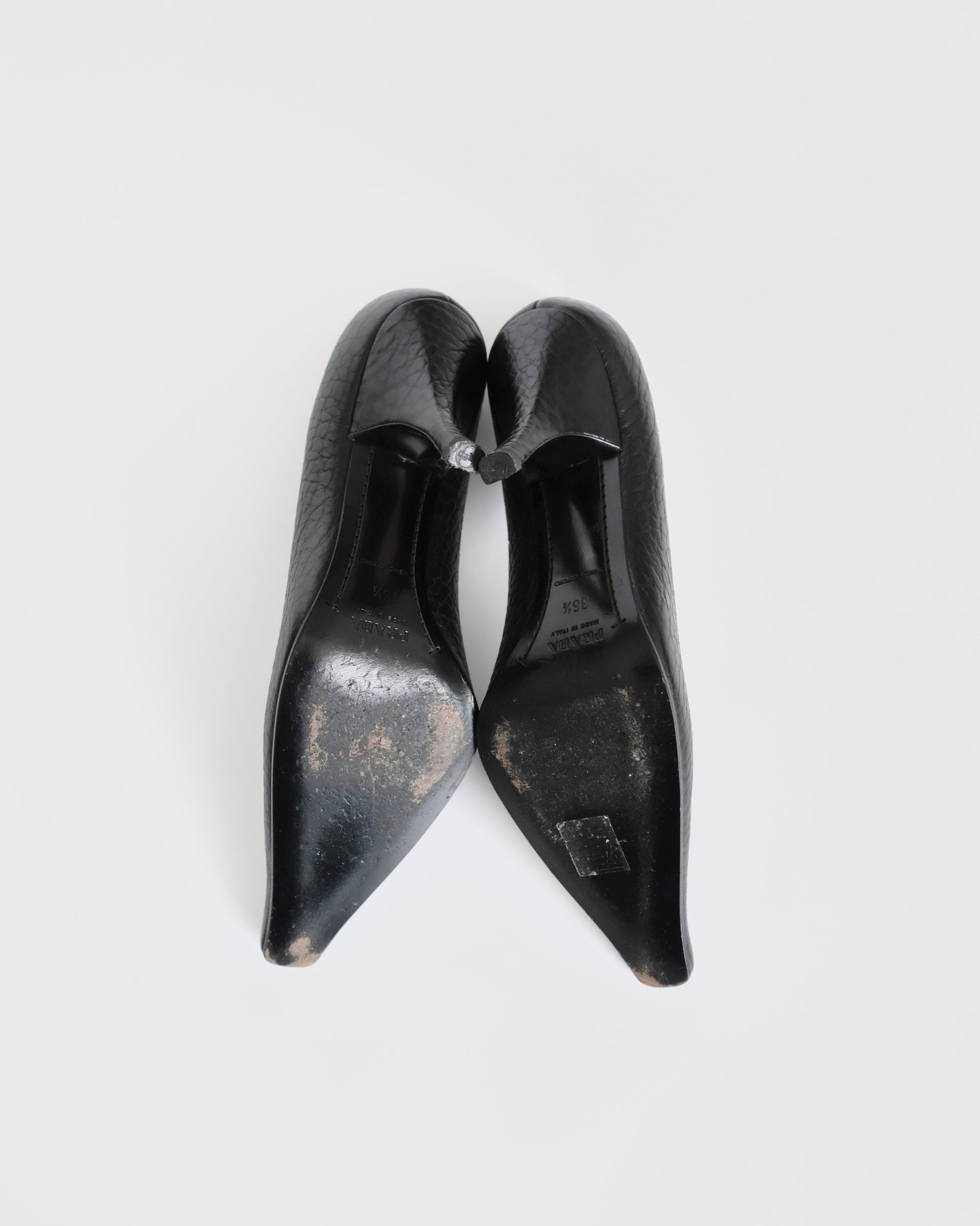 Prada FW2003 Removable Rosette Heels (36.5)