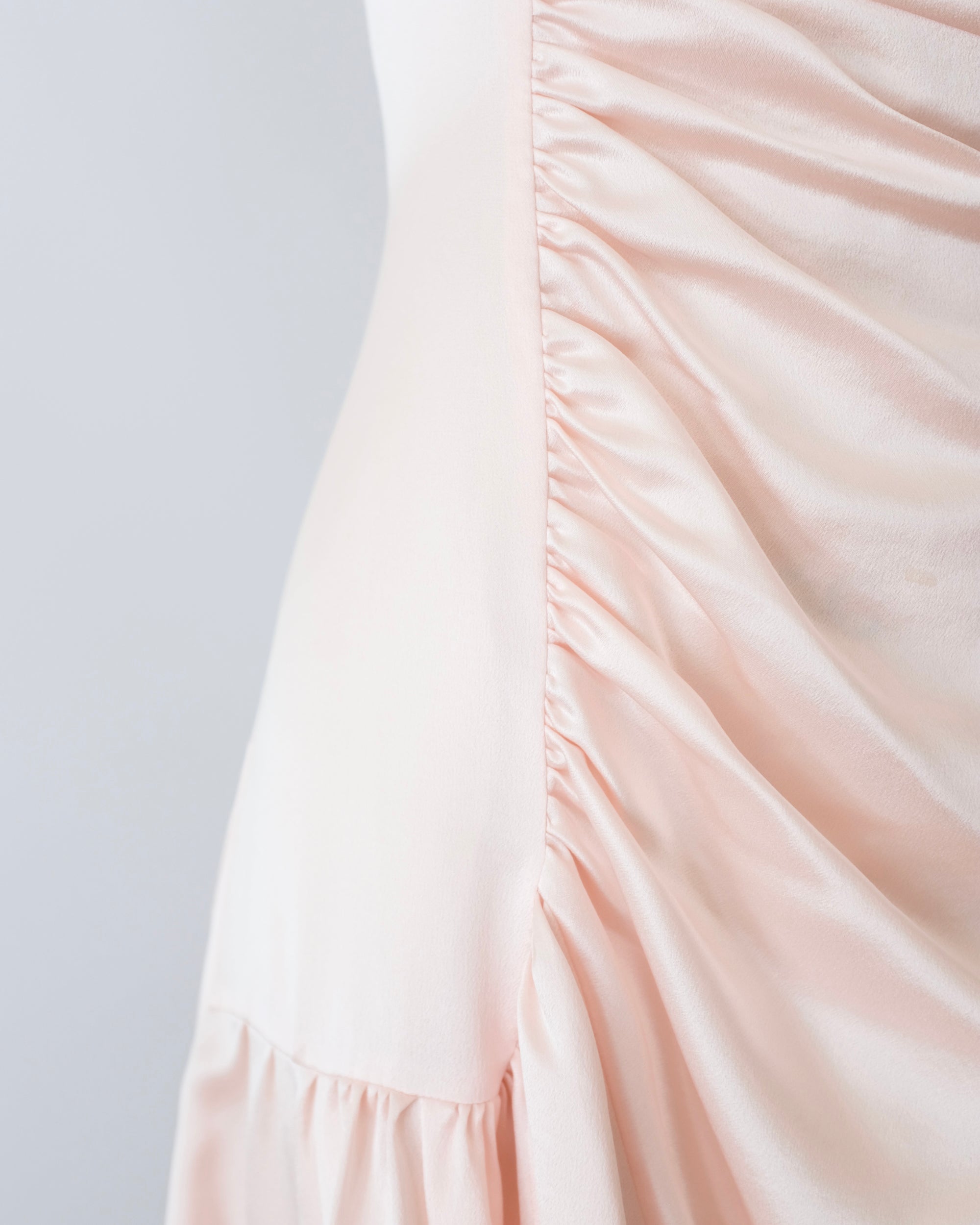 Dior by John Galliano Pink Silk Asymmetric Dress (M)