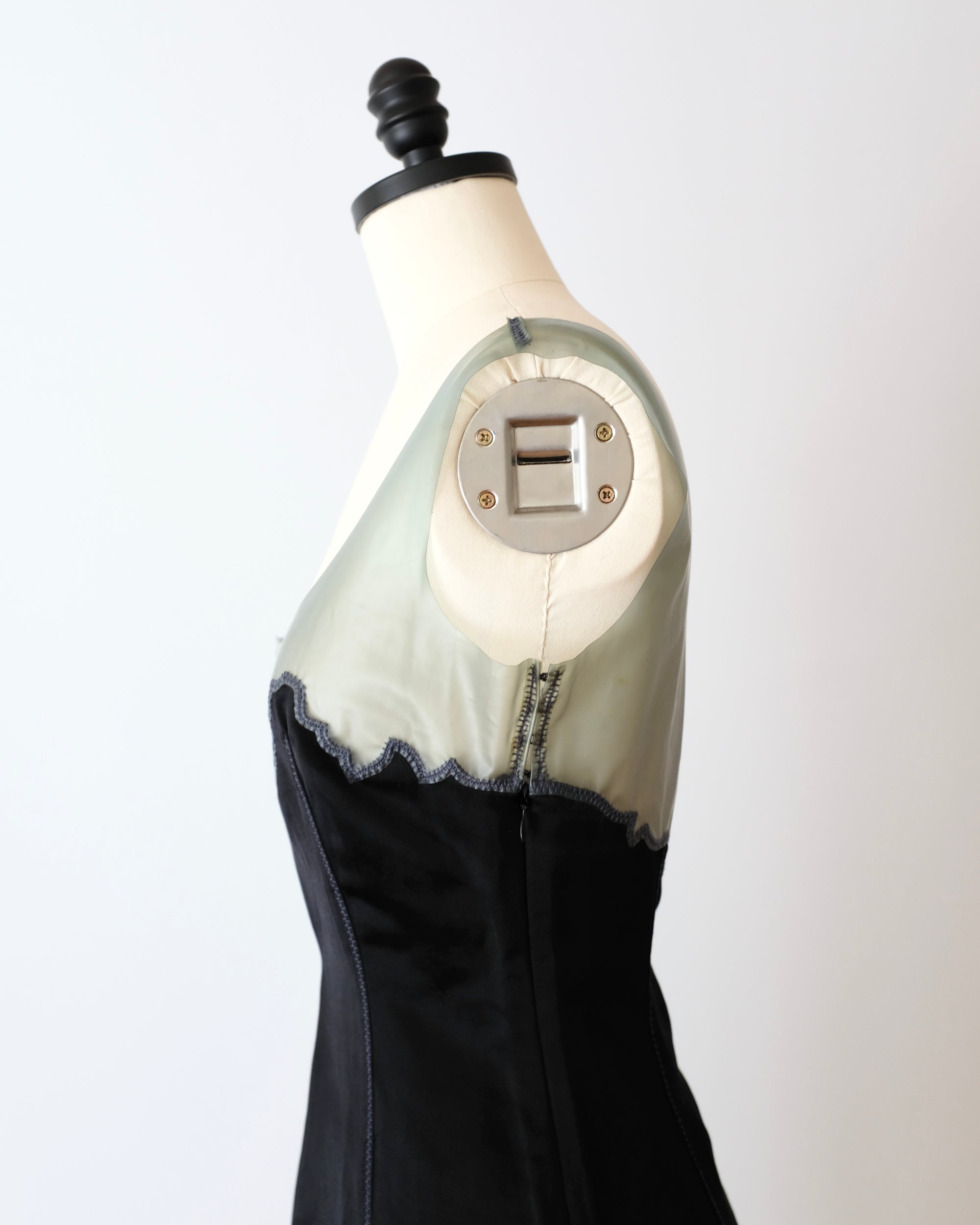 Prada SS1998 Latex Trim Dress (S)